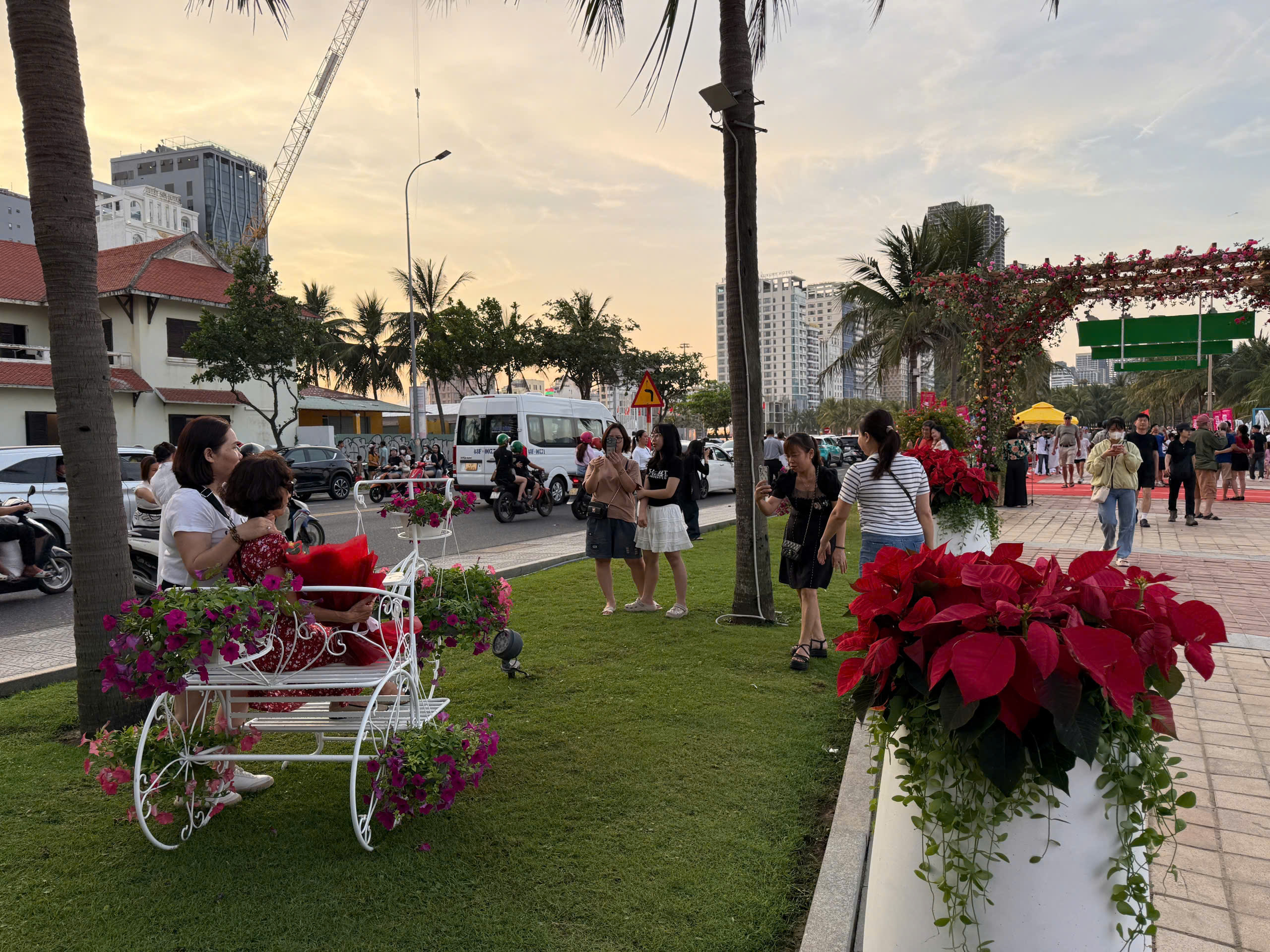 Đường ven biển hóa đường hoa, người người nô nức check-in- Ảnh 9. Đường ven biển hóa đường hoa, người người nô nức check-in- Ảnh 9.