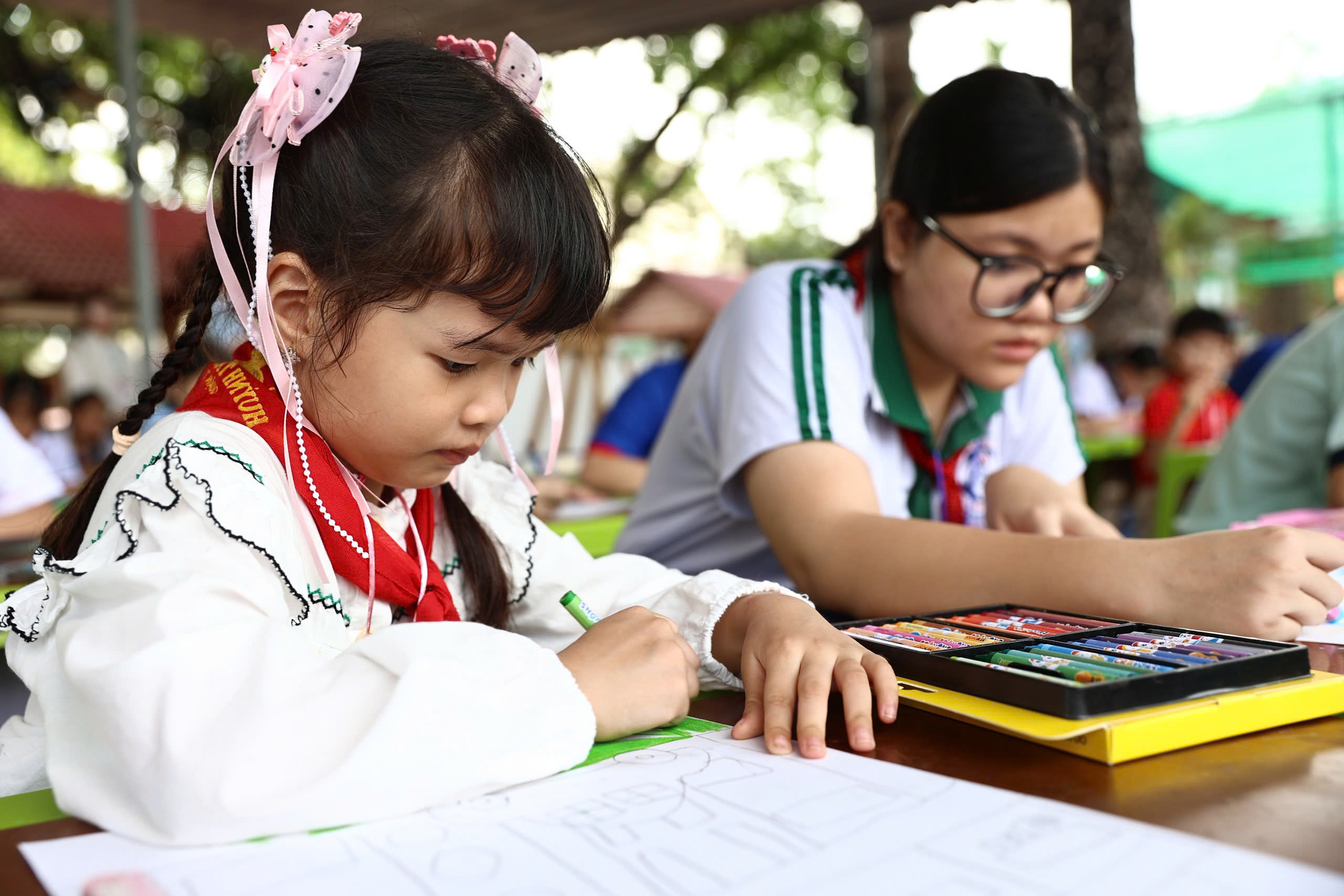 Nhiều hoạt động sôi nổi, vui tươi tại đại hội Cháu ngoan Bác Hồ TP.HCM- Ảnh 7. Nhiều hoạt động sôi nổi, vui tươi tại đại hội Cháu ngoan Bác Hồ TP.HCM- Ảnh 7.
