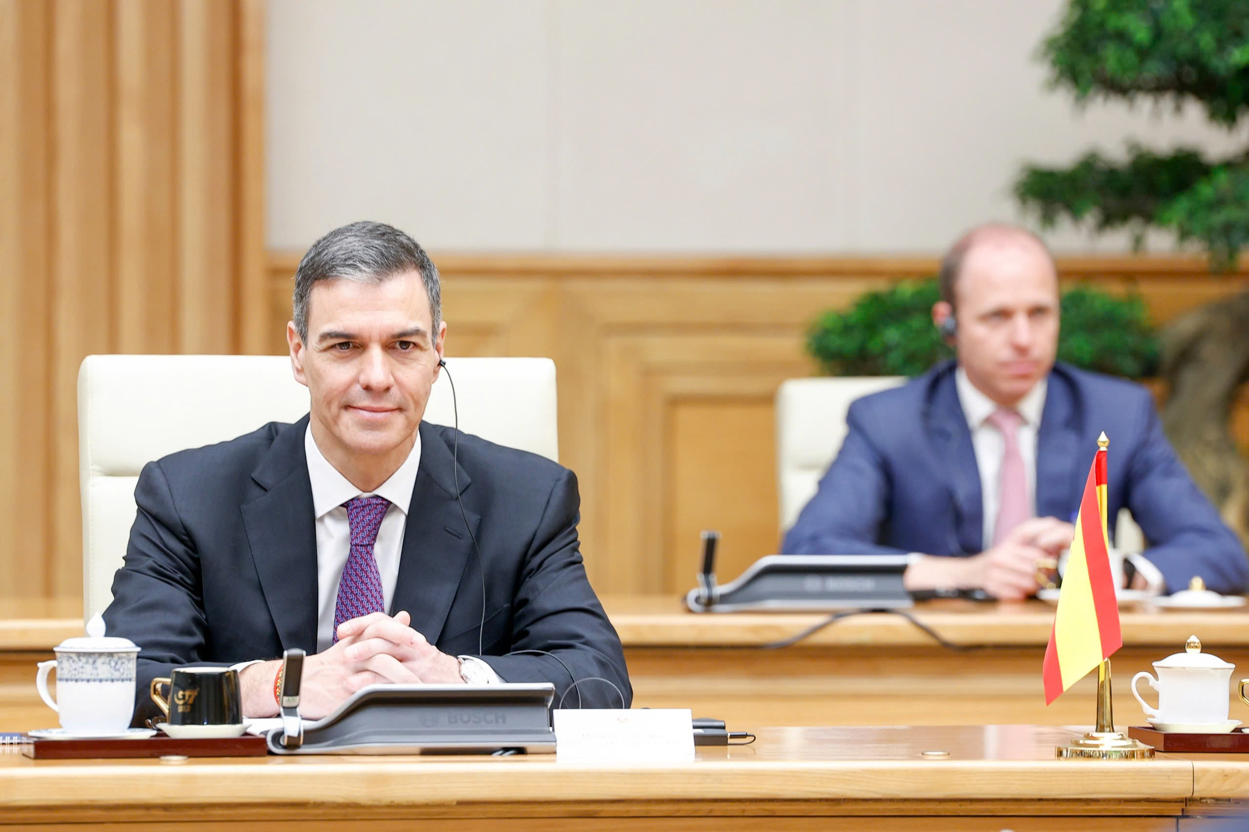 Thủ tướng Phạm Minh Chính chủ trì lễ đón Thủ tướng Tây Ban Nha Pedro Sanchez- Ảnh 7.