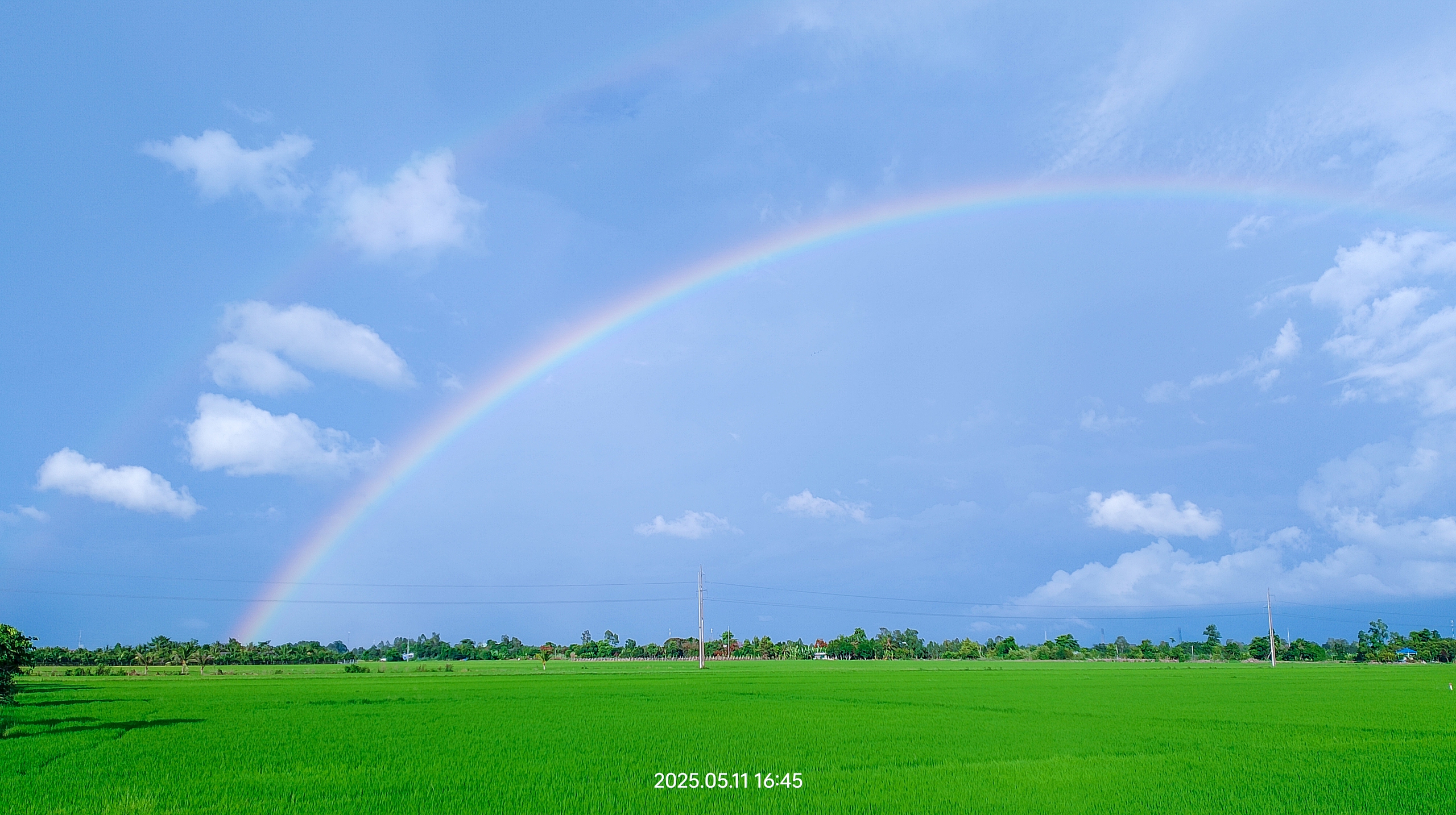 Cầu vồng đôi vừa xuất hiện ở miền Tây, nhiều người bất ngờ khi nhìn thấy- Ảnh 3.