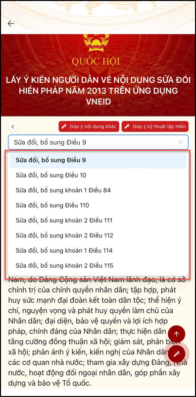 Sửa đổi Hiến pháp 2013: 2 cách góp ý trên VNeID và web VNeID- Ảnh 4. Sửa đổi Hiến pháp 2013: 2 cách góp ý trên VNeID và web VNeID- Ảnh 4.