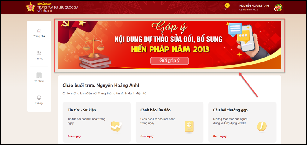 Sửa đổi Hiến pháp 2013: 2 cách góp ý trên VNeID và web VNeID- Ảnh 7. Sửa đổi Hiến pháp 2013: 2 cách góp ý trên VNeID và web VNeID- Ảnh 7.