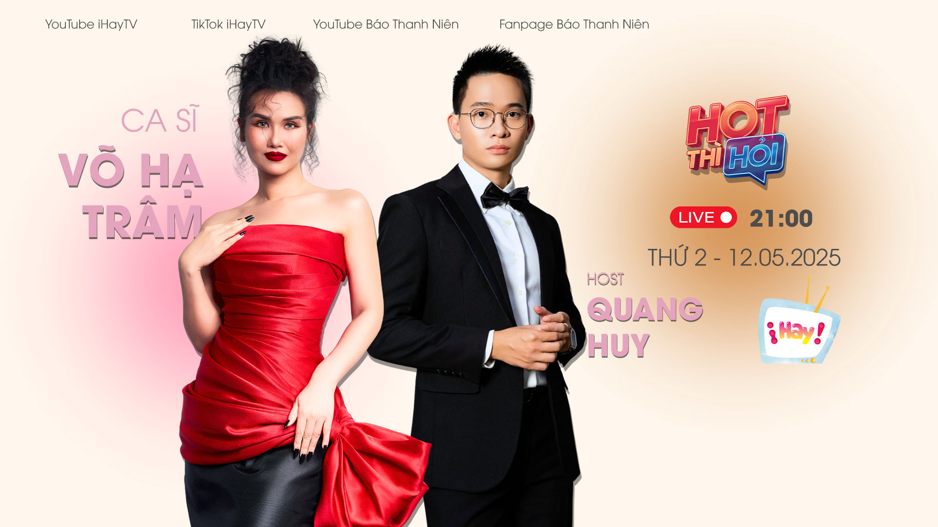 HOT THÌ HỎI | Gặp gỡ Võ Hạ Trâm: Nữ ca sĩ lay động trái tim với ‘Viết tiếp câu chuyện hòa bình’ HOT THÌ HỎI | Gặp gỡ Võ Hạ Trâm: Nữ ca sĩ lay động trái tim với ‘Viết tiếp câu chuyện hòa bình’