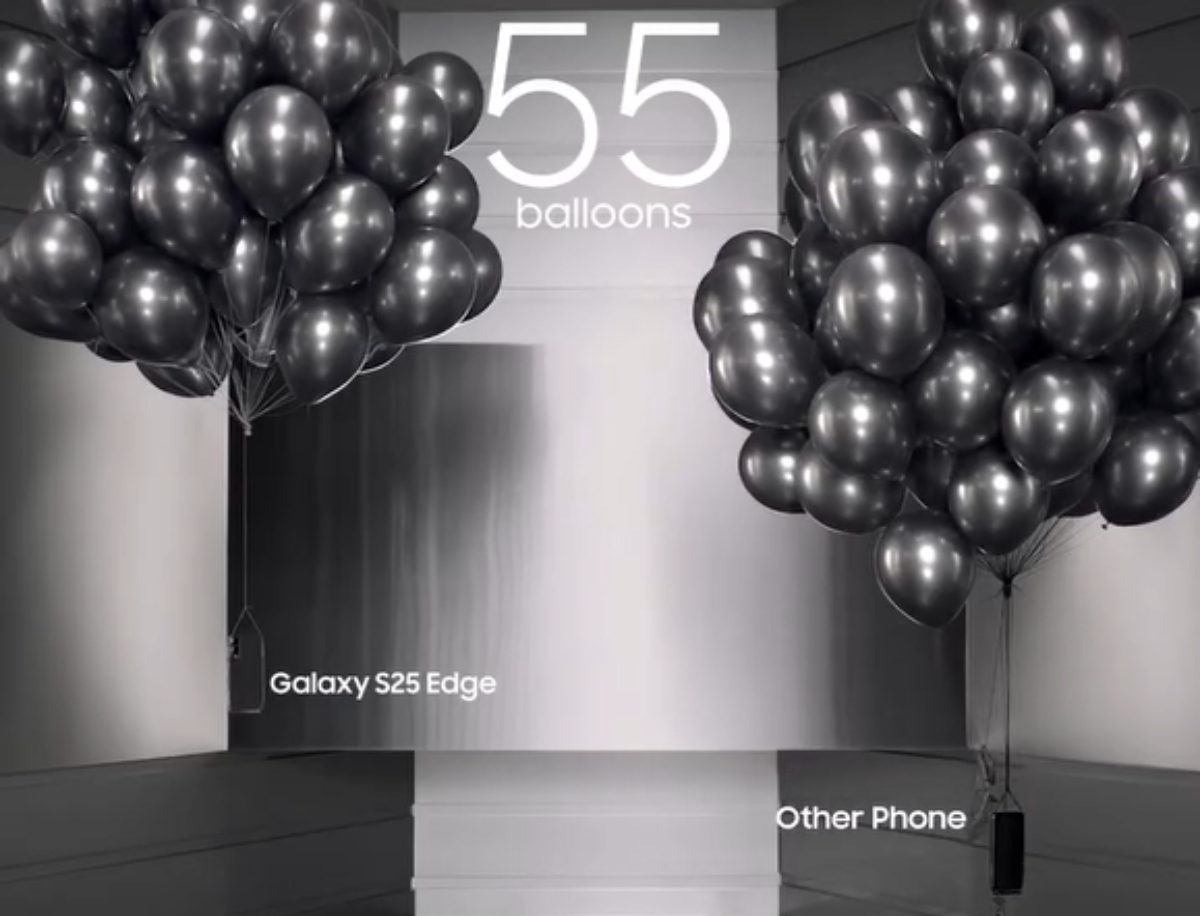 Samsung chế giễu iPhone 'dày và nặng' - Ảnh 2.