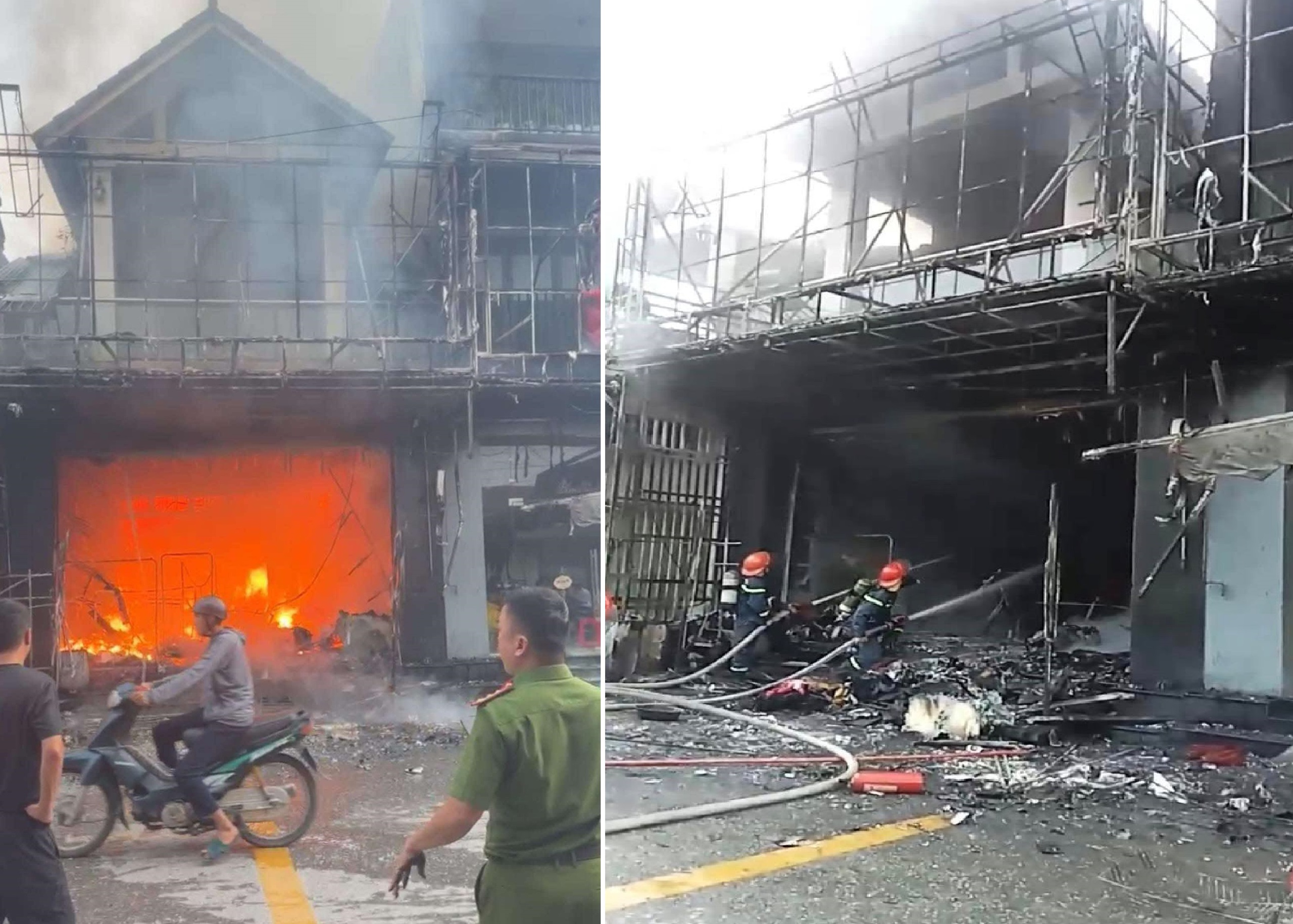 Cháy cửa hàng mẹ và bé ở Hà Tĩnh gây thiệt hại 2 tỉ đồng- Ảnh 1. Cháy cửa hàng mẹ và bé ở Hà Tĩnh gây thiệt hại 2 tỉ đồng- Ảnh 1.