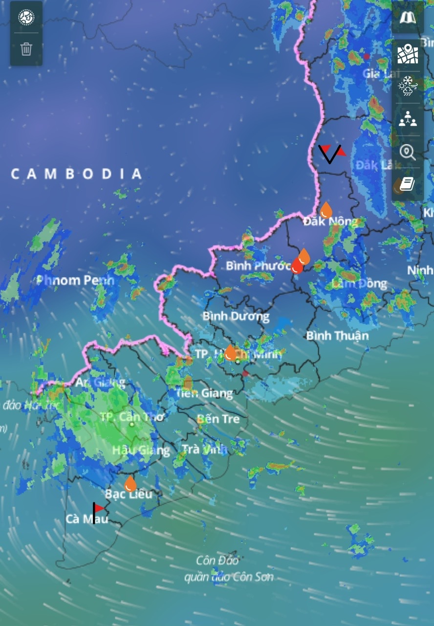 Trời đổi gió, Nam bộ mưa thất thường- Ảnh 2.