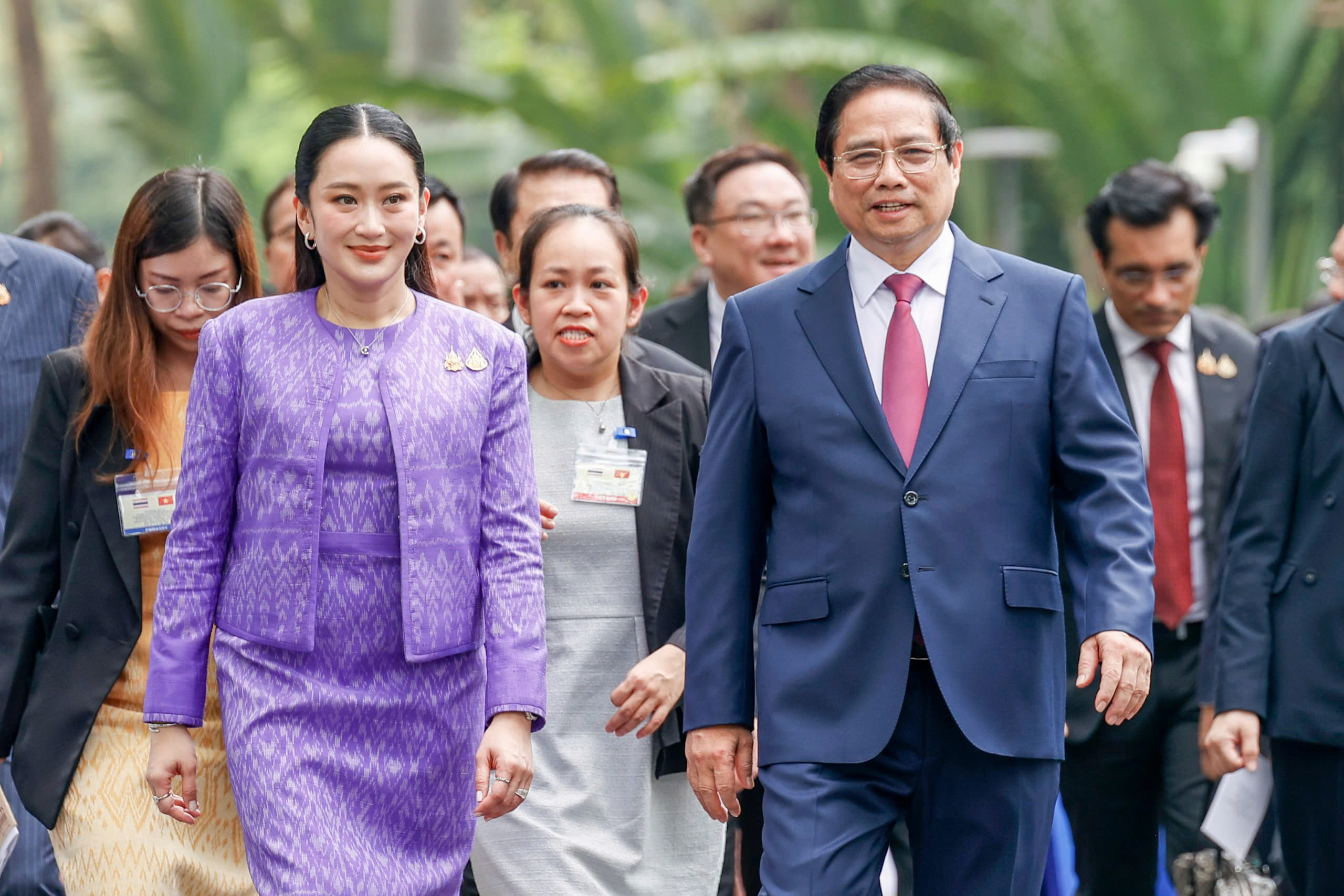 Thủ tướng Phạm Minh Chính đón Thủ tướng Thái Lan Paetongtarn Shinawatra thăm Việt Nam - Ảnh 4.