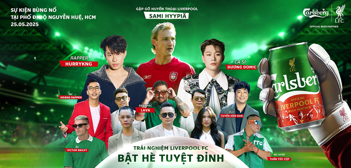 Пробудите в себе дух болельщика ФК «Ливерпуль» вместе с Carlsberg и насладитесь лучшим летом в самом сердце Хошимина - Фото 3. Cùng Carlsberg bật chất ‘fan cứng’ Liverpool FC, bật hè tuyệt đỉnh ngay giữa lòng TP.HCM- Ảnh 3.
