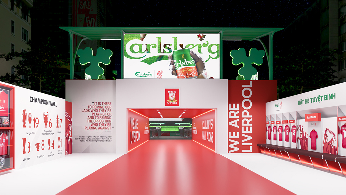 Проявите себя в стиле болельщика ФК «Ливерпуль» вместе с Carlsberg и насладитесь лучшим летом в самом сердце Хошимина - Фото 5. Cùng Carlsberg bật chất ‘fan cứng’ Liverpool FC, bật hè tuyệt đỉnh ngay giữa lòng TP.HCM- Ảnh 5.
