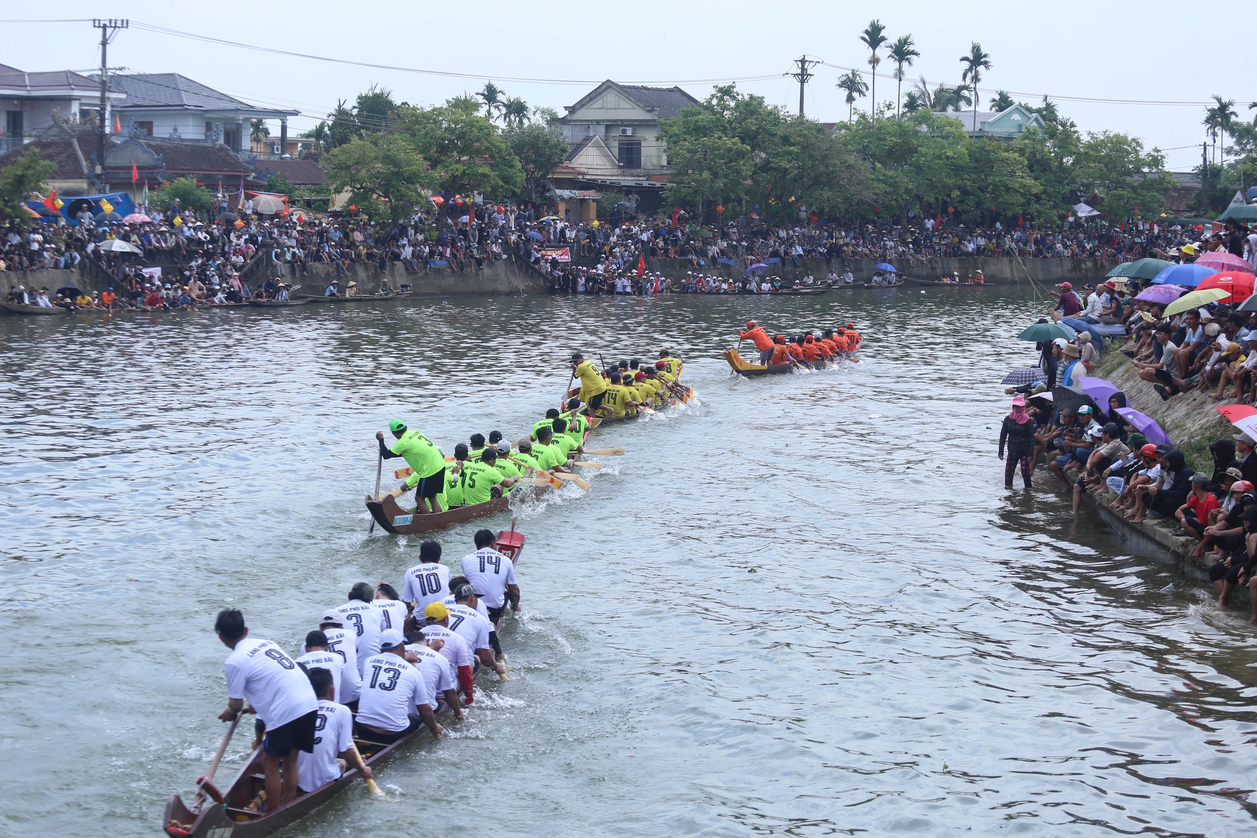 Sôi động giải đua ghe truyền thống tại ngôi làng Bác Hồ từng sống thời niên thiếu- Ảnh 1. Sôi động giải đua ghe truyền thống tại ngôi làng Bác Hồ từng sống thời niên thiếu- Ảnh 1.