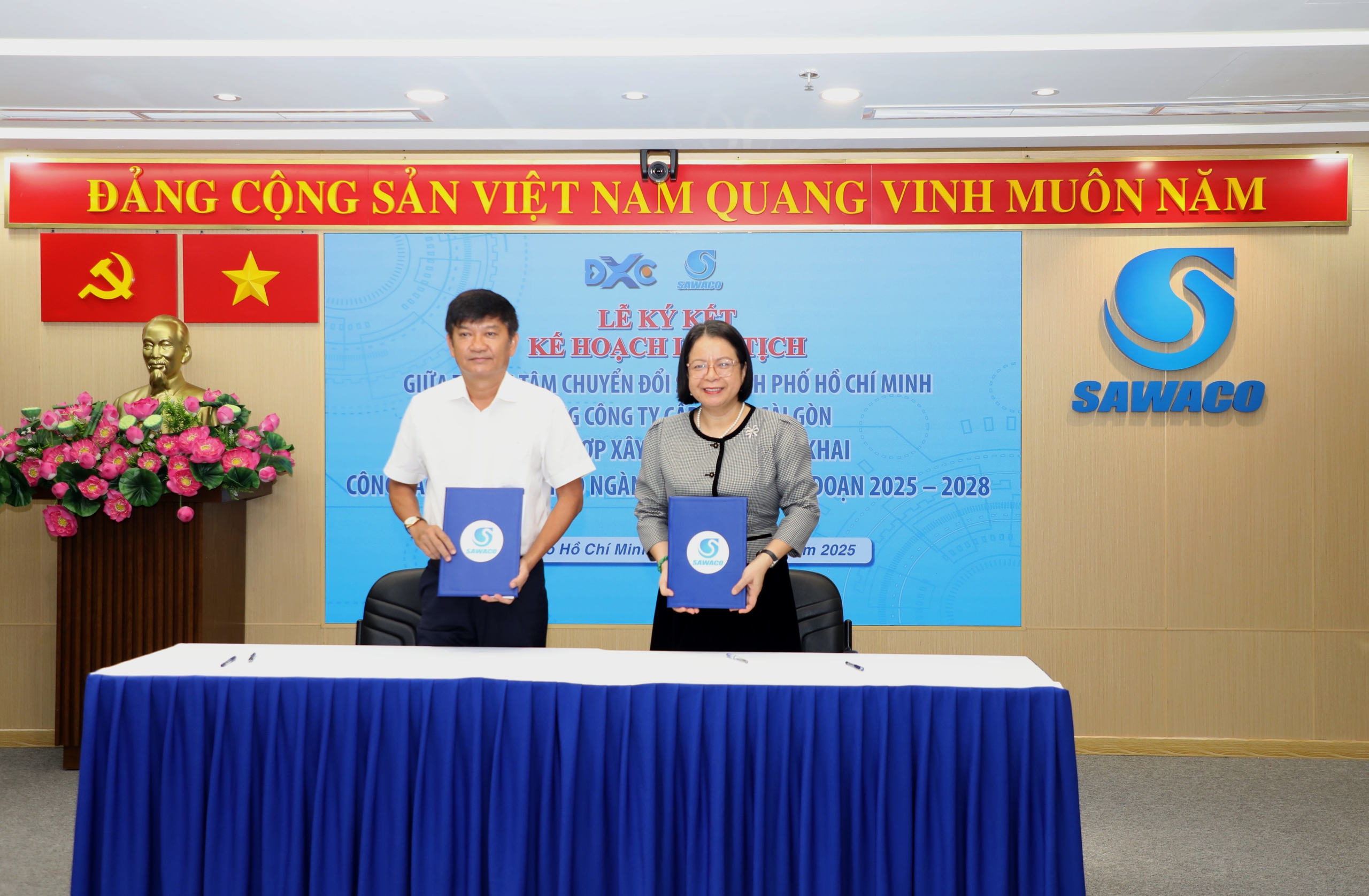 SAWACO tổng kết đề án chuyển đổi số và khánh thành trung tâm vận hành trọng điểm - Ảnh 1.