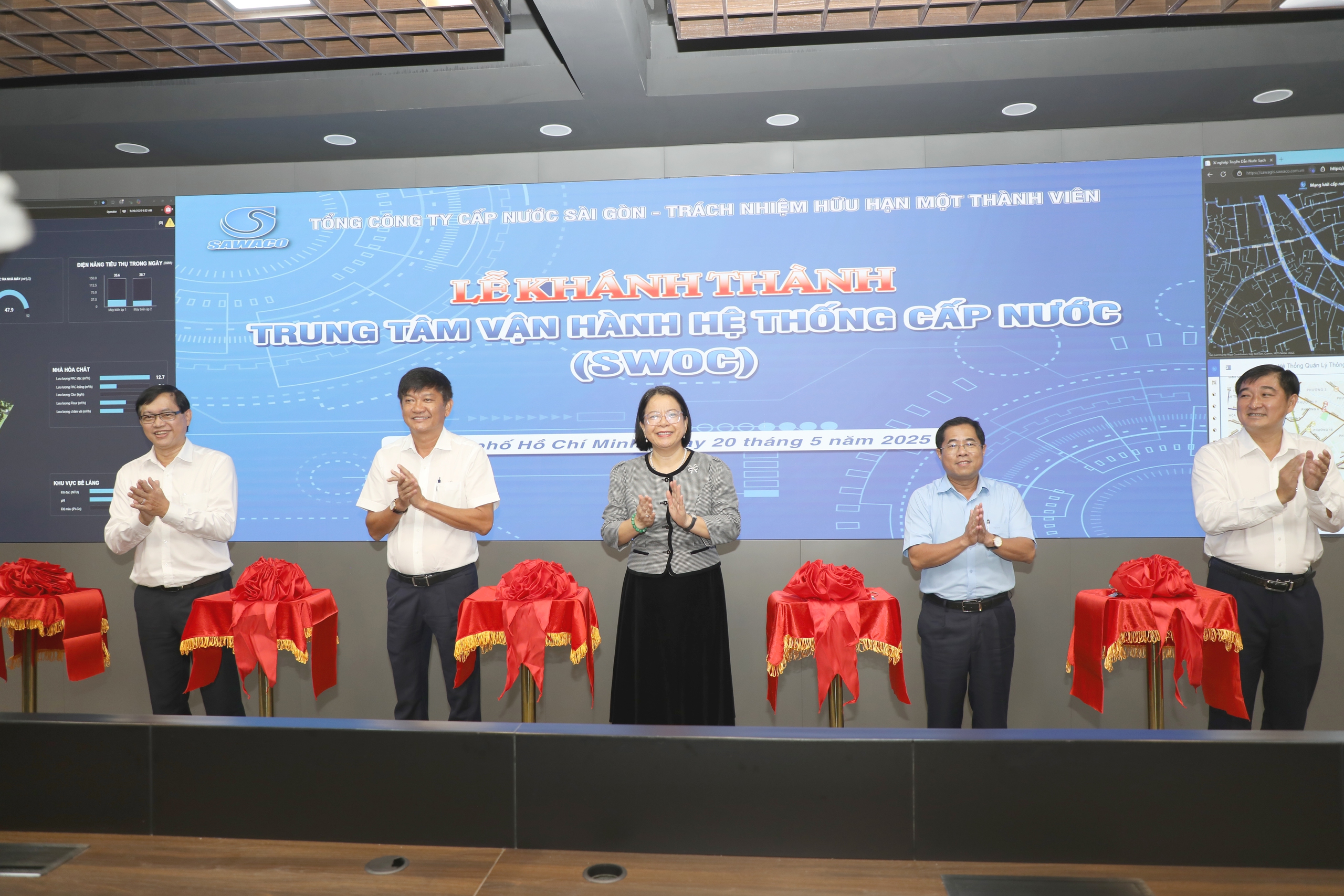 SAWACO tổng kết đề án chuyển đổi số và khánh thành trung tâm vận hành trọng điểm - Ảnh 2.