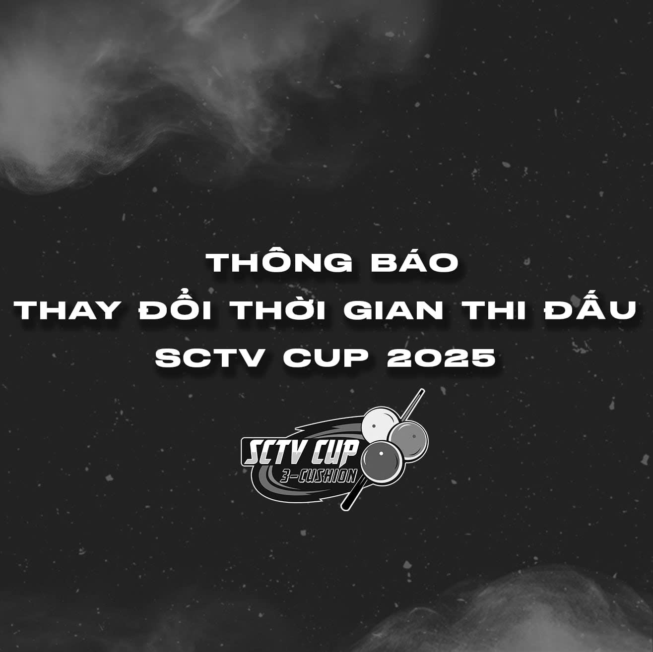 Thay đổi lịch thi đấu Giải Billiards Carom 3 băng Quốc tế - SCTV Cup 2025- Ảnh 1. Thay đổi lịch thi đấu Giải Billiards Carom 3 băng Quốc tế - SCTV Cup 2025- Ảnh 1.