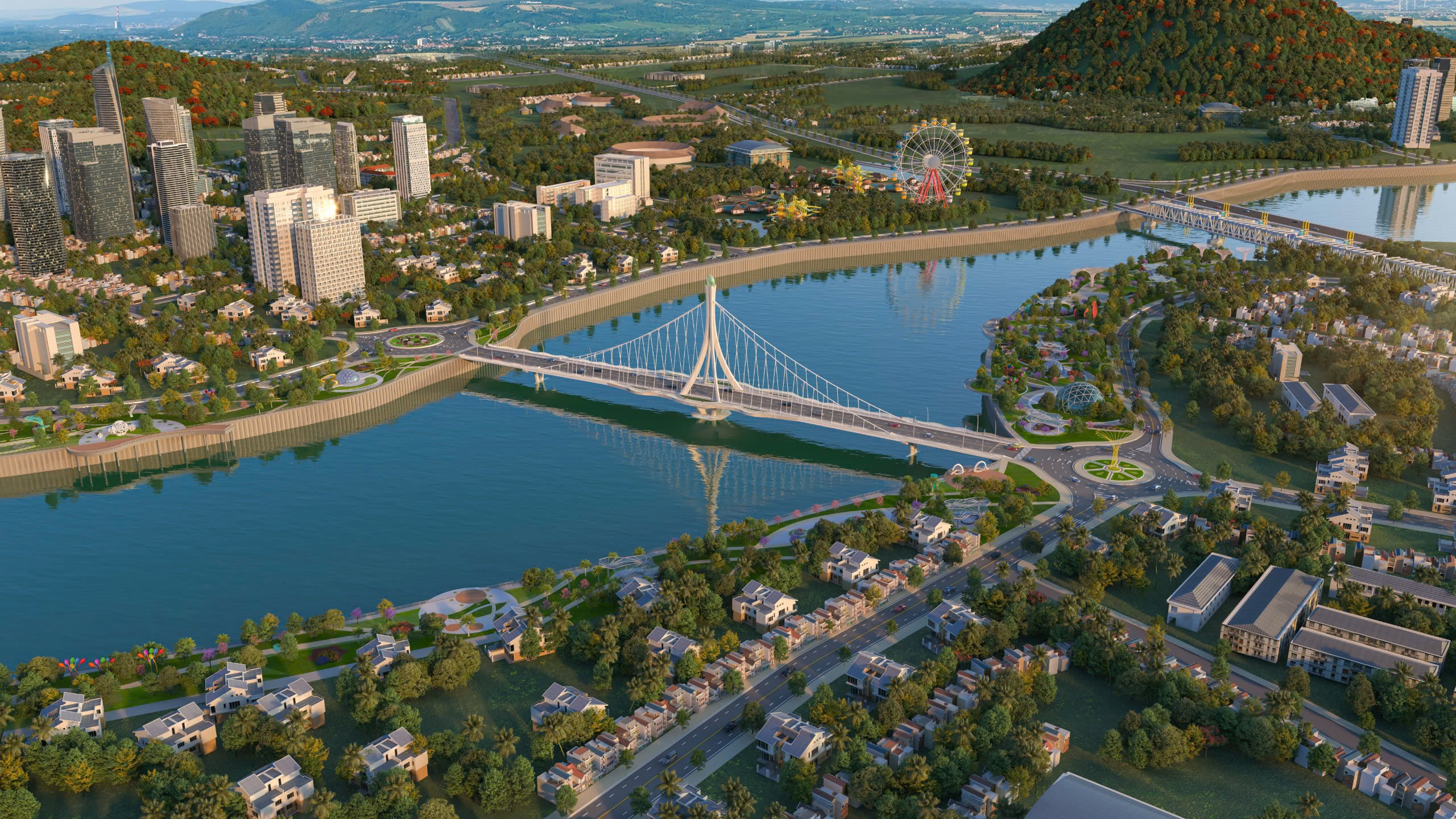 Phương án kiến trúc cầu Phú Kiểng bắc qua sông Cái Nha Trang- Ảnh 2.