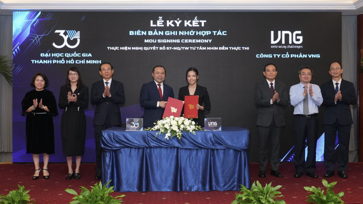 Đại học Quốc Gia TP . HCM và VNG thúc đẩy chuyển đổi số qua mô hình hợp tác 3 nhà - Ảnh 1. Đại học Quốc Gia TP . HCM và VNG thúc đẩy chuyển đổi số qua mô hình hợp tác 3 nhà - Ảnh 1.