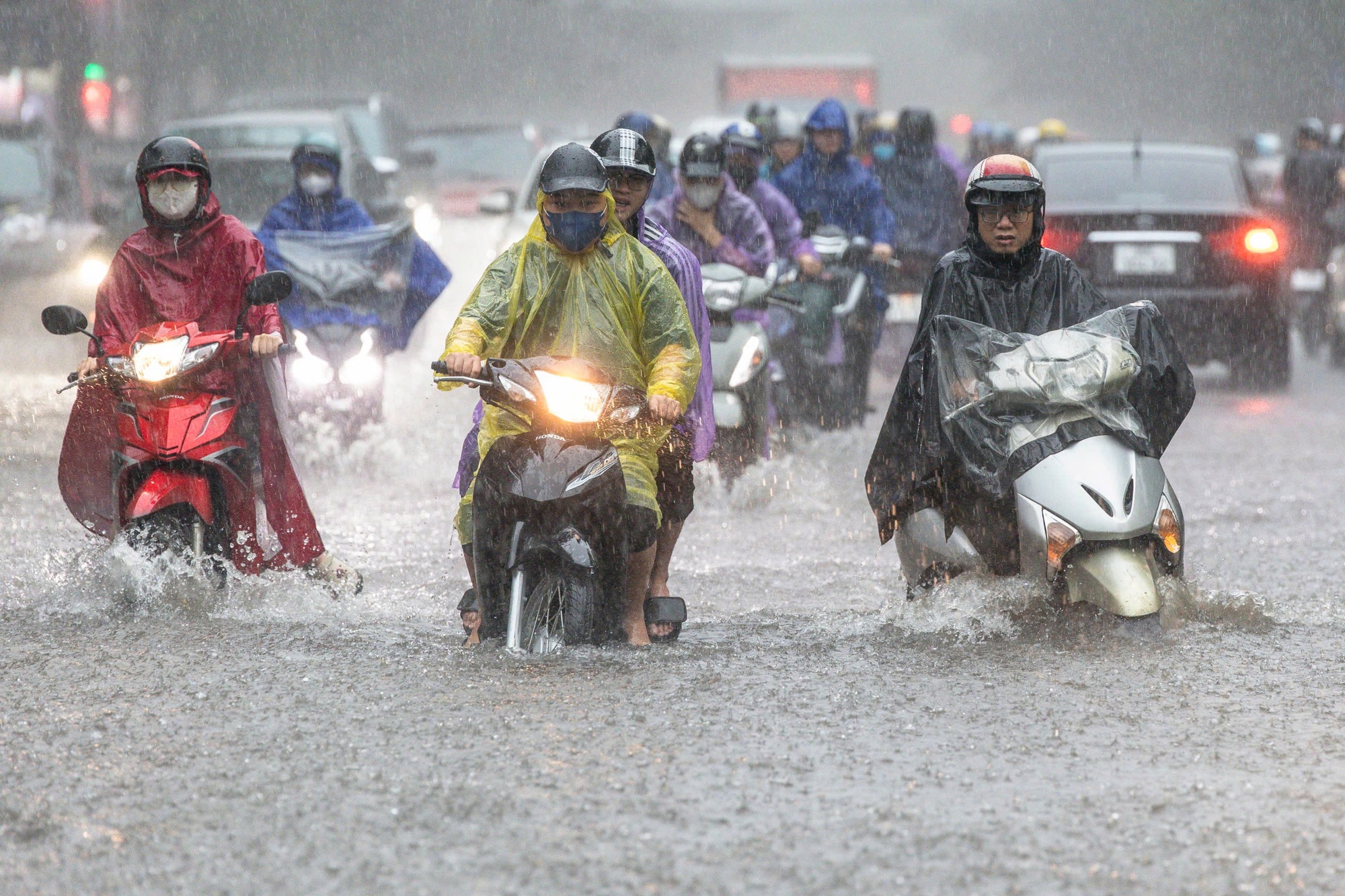 Mưa lớn 2 ngày, cảnh báo lũ sông miền Bắc, Thanh Hóa dâng cao 4 m- Ảnh 1. Mưa lớn 2 ngày, cảnh báo lũ sông miền Bắc, Thanh Hóa dâng cao 4 m- Ảnh 1.