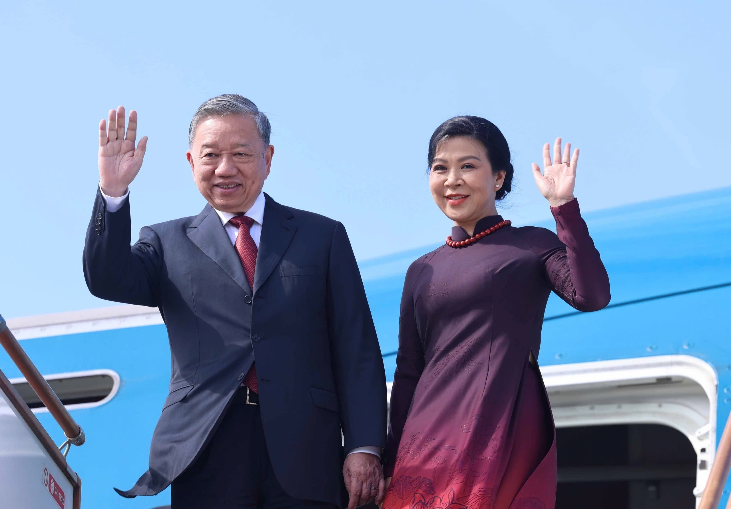 Tổng Bí thư Tô Lâm và phu nhân bắt đầu thăm cấp nhà nước Azerbaijan Tổng Bí thư Tô Lâm và phu nhân bắt đầu thăm cấp nhà nước Azerbaijan