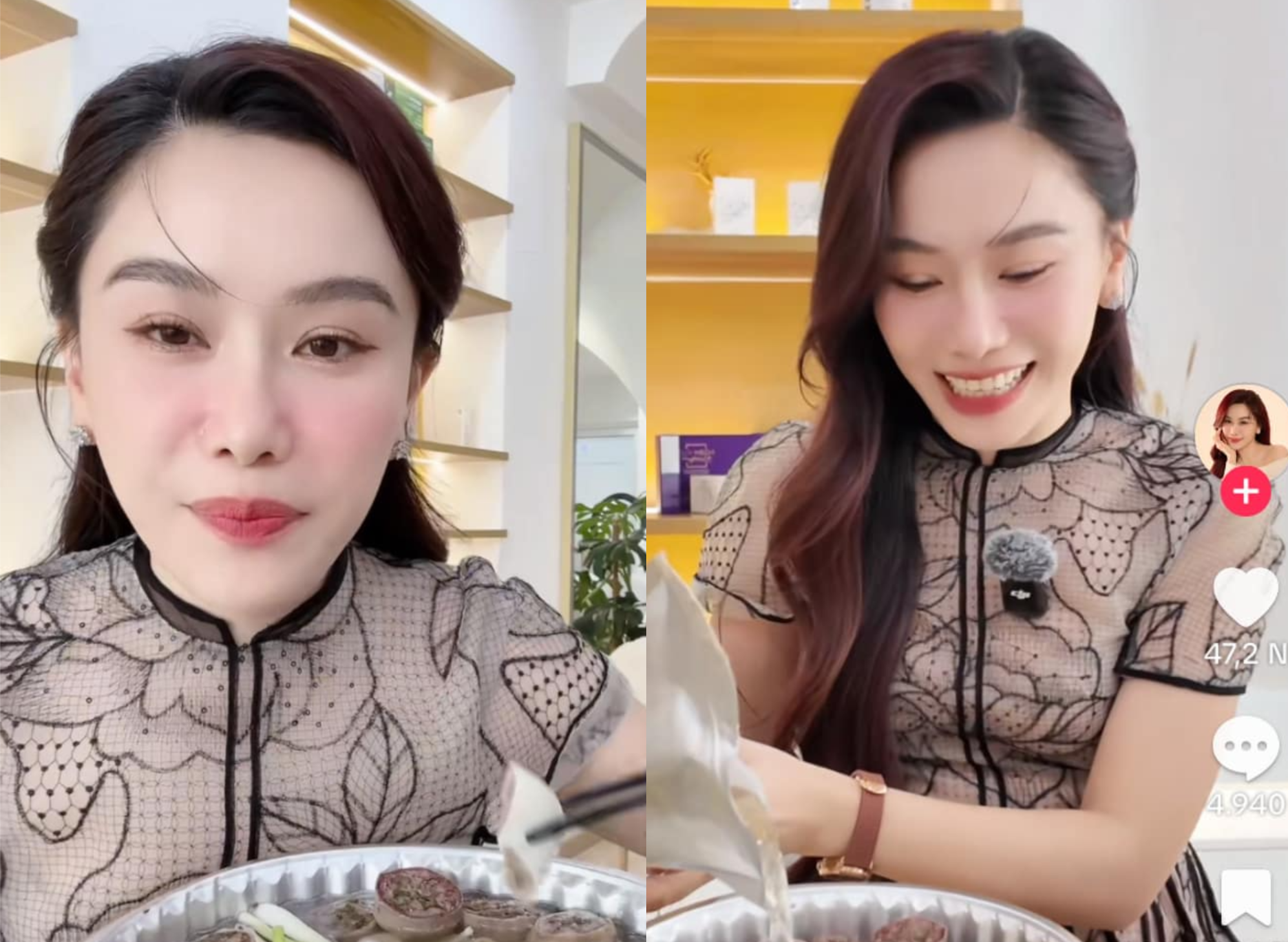 MC Anh Thơ nói gì khi clip ăn lòng se điếu bất ngờ gây sốt trở lại? - Ảnh 1.