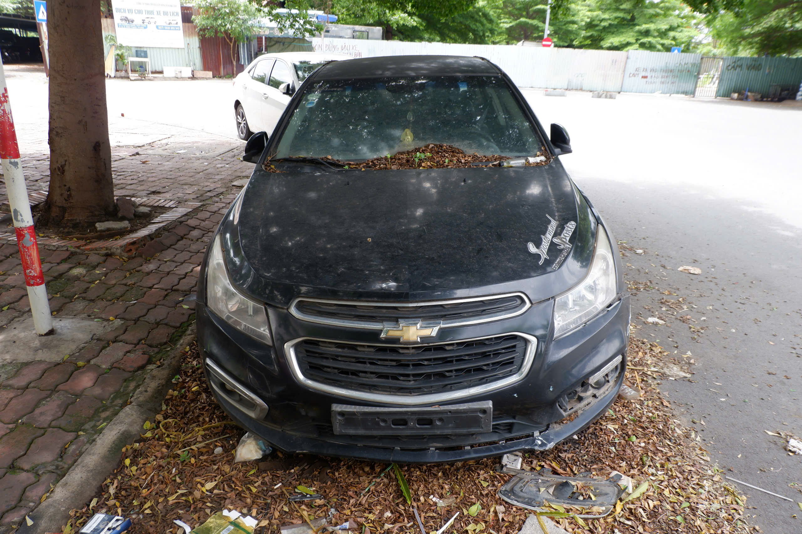 TP.HCM: Ô tô bị 'bỏ quên' ở Bình Thạnh, bên trong có biển số- Ảnh 1.