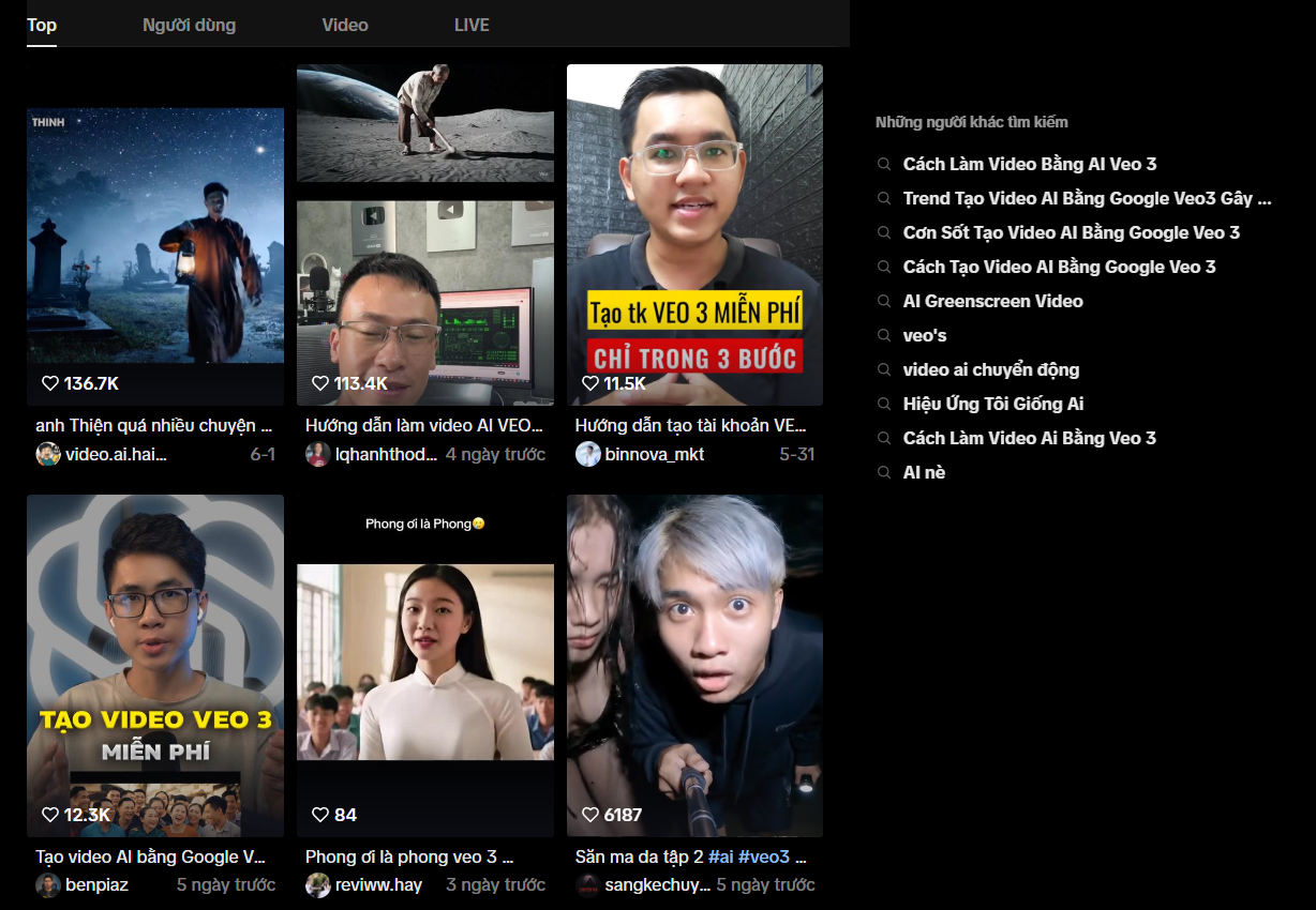 Người Việt đổ xô dùng Veo 3, video AI tràn ngập mạng xã hội - Ảnh 1.