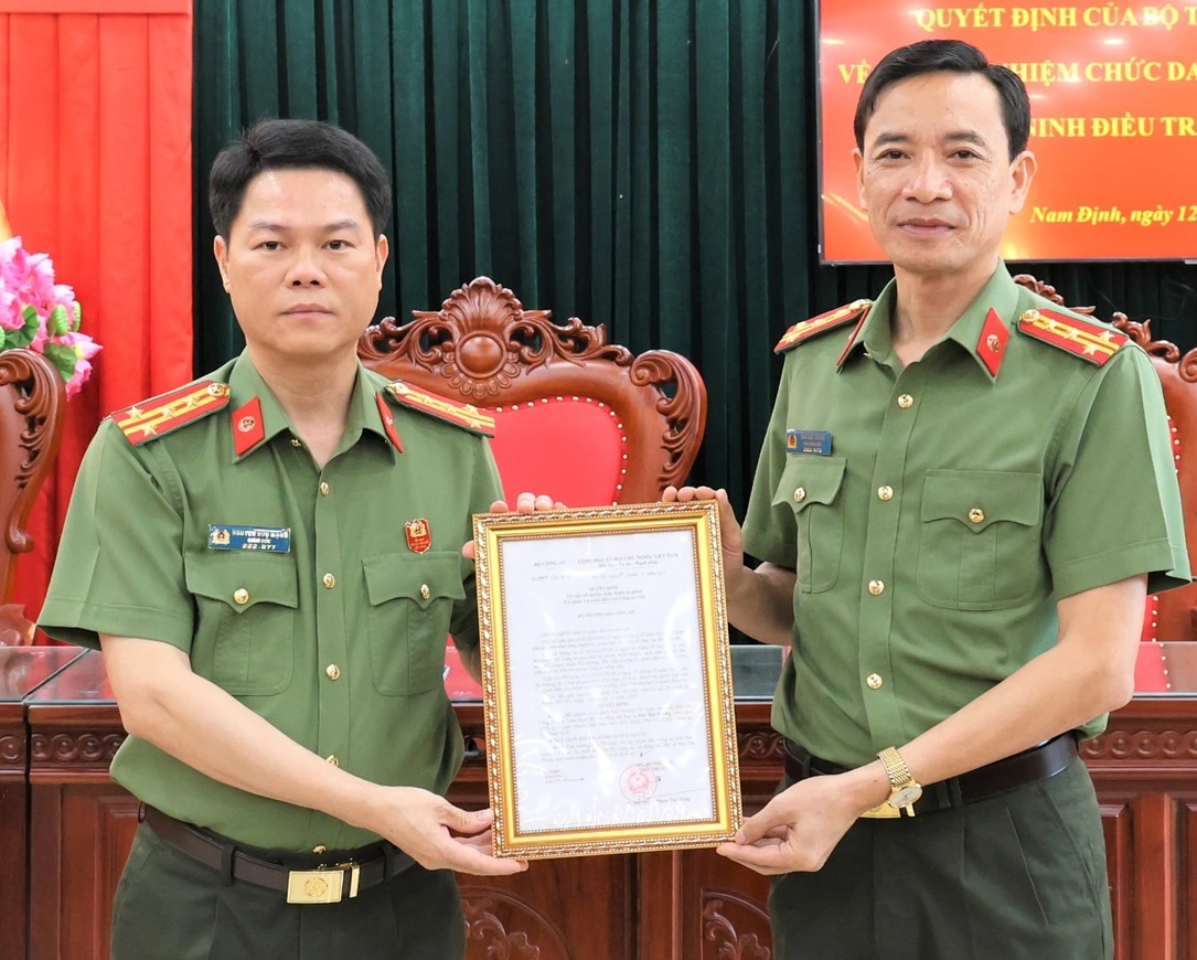 Công an tỉnh Nam Định có tân Thủ trưởng Cơ quan An ninh điều tra- Ảnh 1. Công an tỉnh Nam Định có tân Thủ trưởng Cơ quan An ninh điều tra- Ảnh 1.