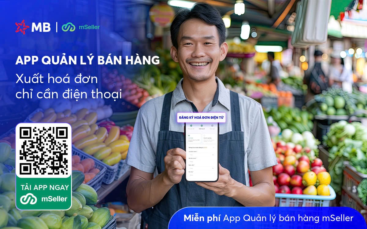 MB tặng miễn phí app bán hàng, xuất hóa đơn điện tử từ điện thoại- Ảnh 1. MB tặng miễn phí app bán hàng, xuất hóa đơn điện tử từ điện thoại- Ảnh 1.