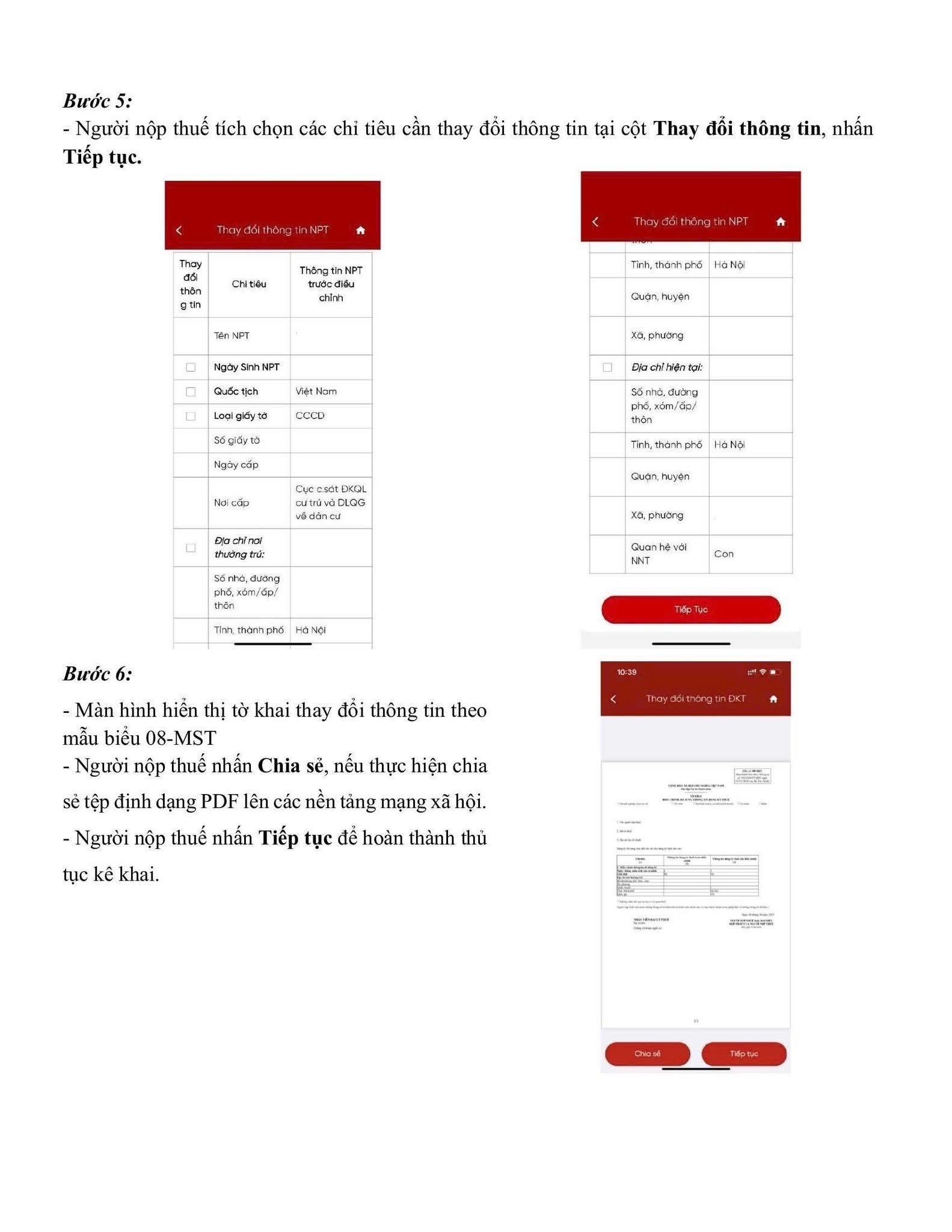 3 cách giúp cá nhân cập nhật ngay thông tin đăng ký thuế - Ảnh 8.
