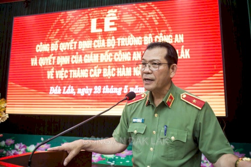 Thiếu tướng Lê Vinh Quy, Giám đốc Công an tỉnh Đắk Lắk, nghỉ hưu - Ảnh 1.