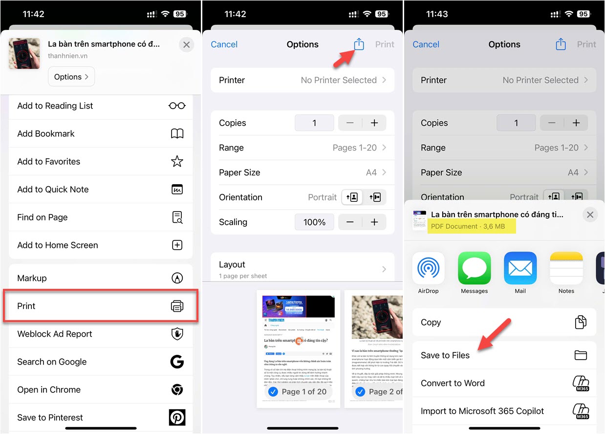 Tính năng ẩn trên iPhone có thể biến mọi thứ thành file PDF - Ảnh 3.