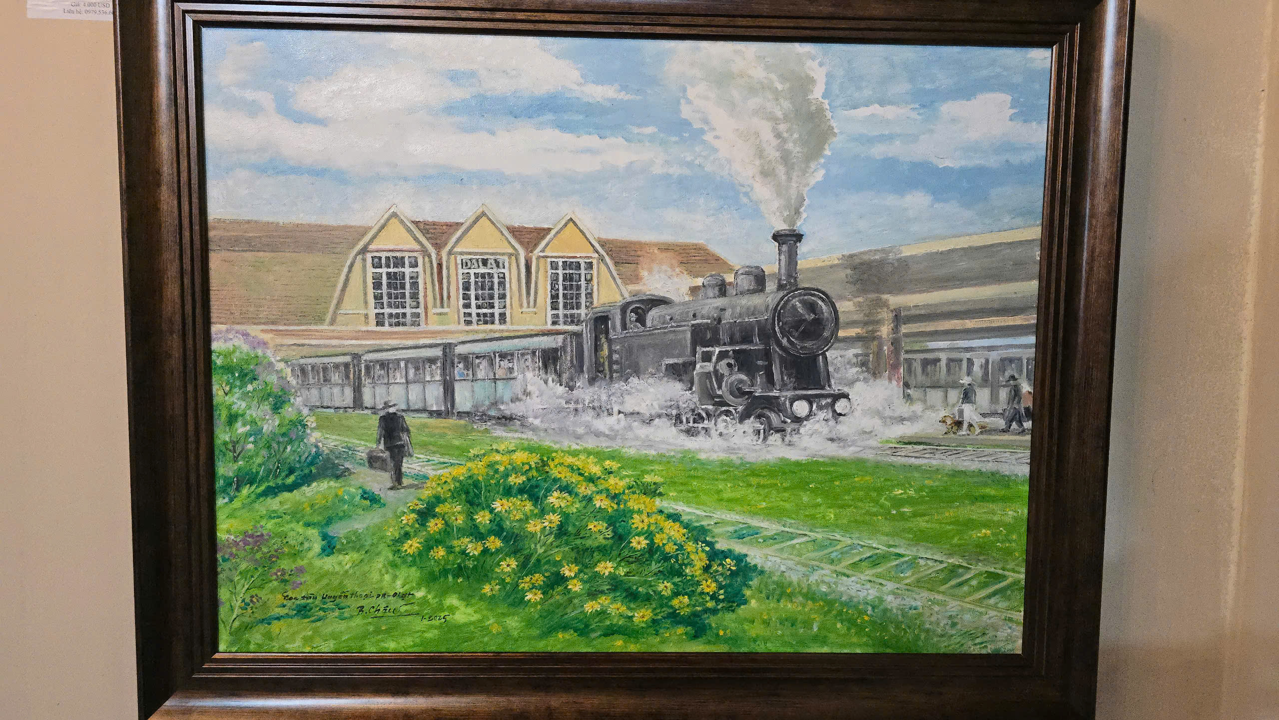 Gemäldeausstellung zum Gedenken an den 132. Jahrestag der Ankunft von Dr. Yersin auf dem Lang Biang-Plateau - Foto 4. Triển lãm tranh kỷ niệm 132 năm bác sĩ Yersin đặt chân đến cao nguyên Lang Biang- Ảnh 4.