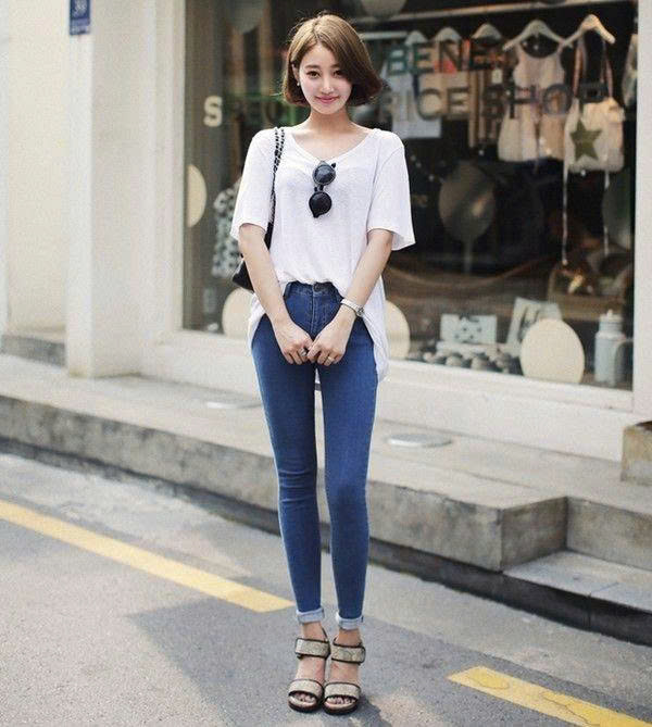 Nét thanh lịch, phóng khoáng cho nàng với quần skinny jeans- Ảnh 4. Nét thanh lịch, phóng khoáng cho nàng với quần skinny jeans- Ảnh 4.