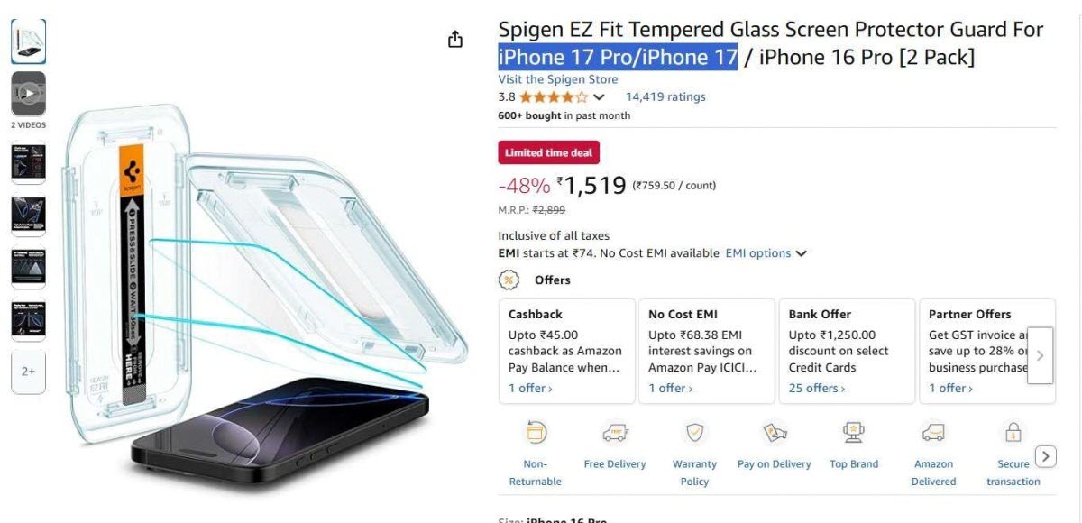 Hãng phụ kiện Spigen 'lỡ tay' xác nhận kích thước màn hình iPhone 17 - Ảnh 1.