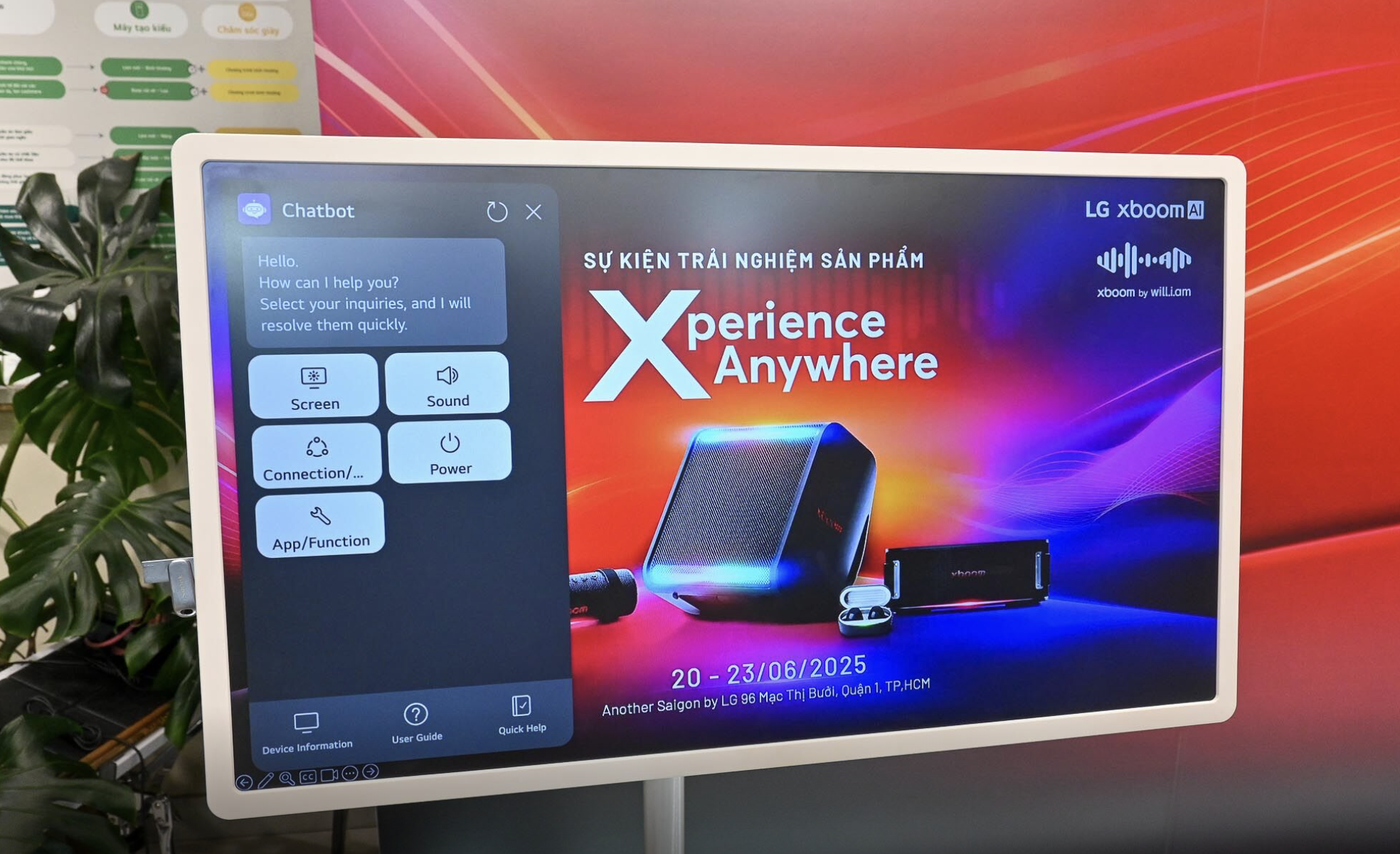 LG ra mắt loa di động xboom AI và màn hình đa năng StanbyME 2 tại Việt Nam - Ảnh 3. LG ra mắt loa di động xboom AI và màn hình đa năng StanbyME 2 tại Việt Nam - Ảnh 3.