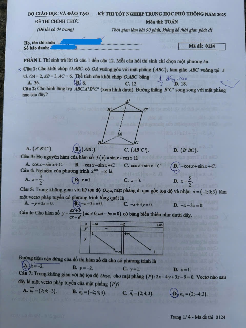 Thí sinh sốc vì đề toán thi tốt nghiệp THPT ‘đọc vô không biết làm’ - Ảnh 3.