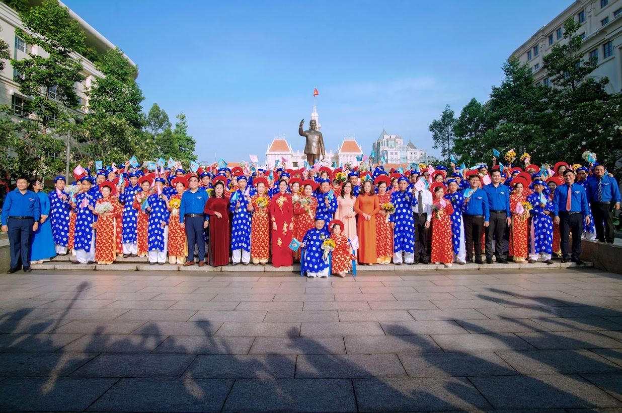 Lễ cưới tập thể của 82 cặp đôi trong Ngày Phụ nữ Việt Nam - Ảnh 5.