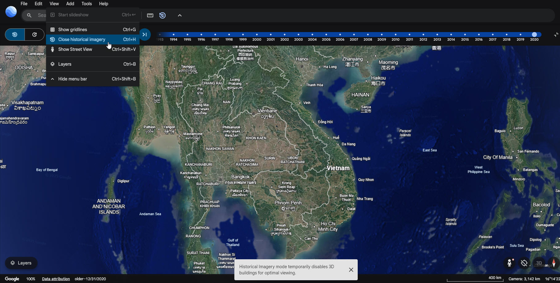 Google Earth ra mắt tính năng 'du hành thời gian' độc đáo - Ảnh 1.