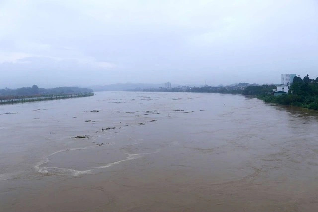 Đỉnh điểm mưa lớn ở miền Bắc trong 2 ngày, sông Hồng có lũ báo động 2 Đỉnh điểm mưa lớn ở miền Bắc trong 2 ngày, sông Hồng có lũ báo động 2