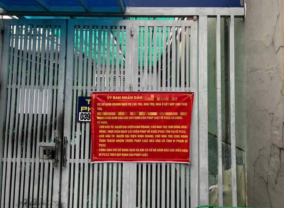 TP.Thủ Đức công khai danh sách nhà trọ vi phạm phòng cháy, chữa cháy- Ảnh 1. TP.Thủ Đức công khai danh sách nhà trọ vi phạm phòng cháy, chữa cháy- Ảnh 1.