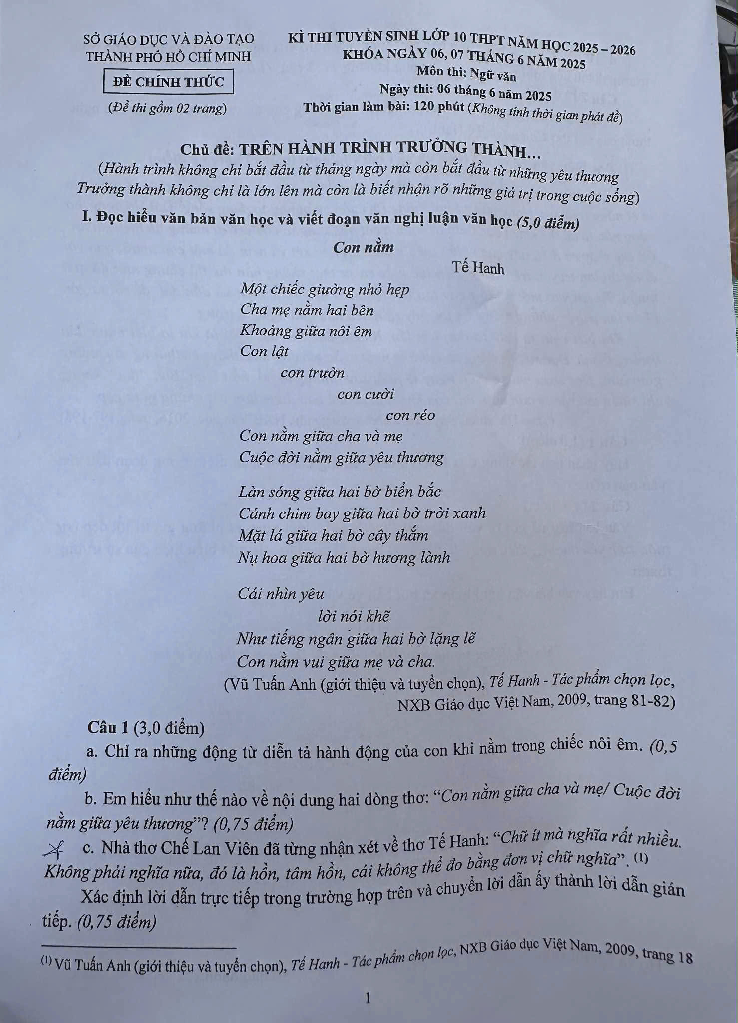 Chấm thi tuyển sinh lớp 10 TP.HCM: Không có hiện tượng 'mưa' điểm 8, 9 - Ảnh 2.