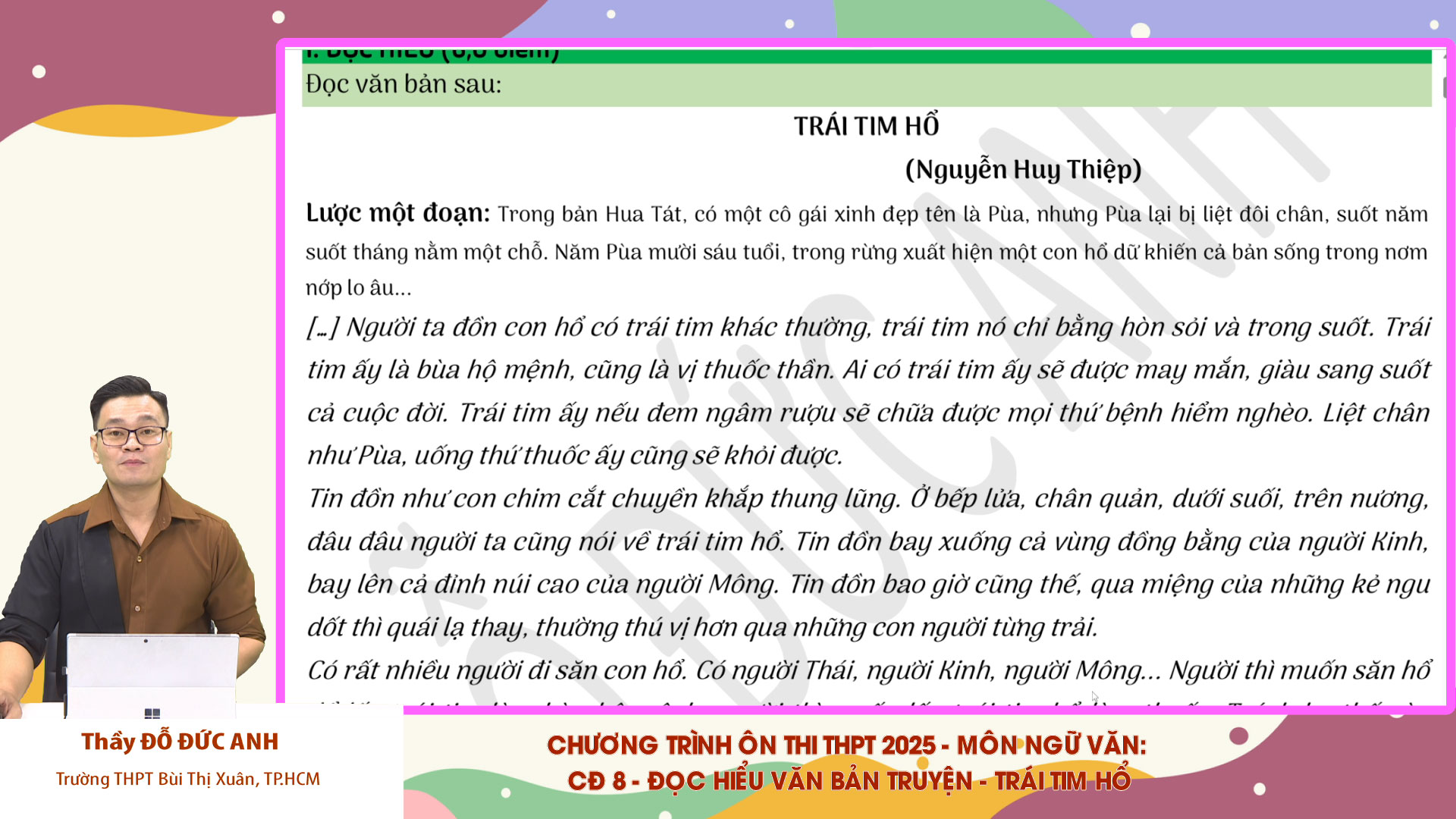 BÍ QUYẾT ÔN THI THPT 2025 | Môn ngữ văn | Chuyên đề 8 | TRẠM VĂN THỰC CHIẾN – đọc hiểu văn bản truyện BÍ QUYẾT ÔN THI THPT 2025 | Môn ngữ văn | Chuyên đề 8 | TRẠM VĂN THỰC CHIẾN – đọc hiểu văn bản truyện