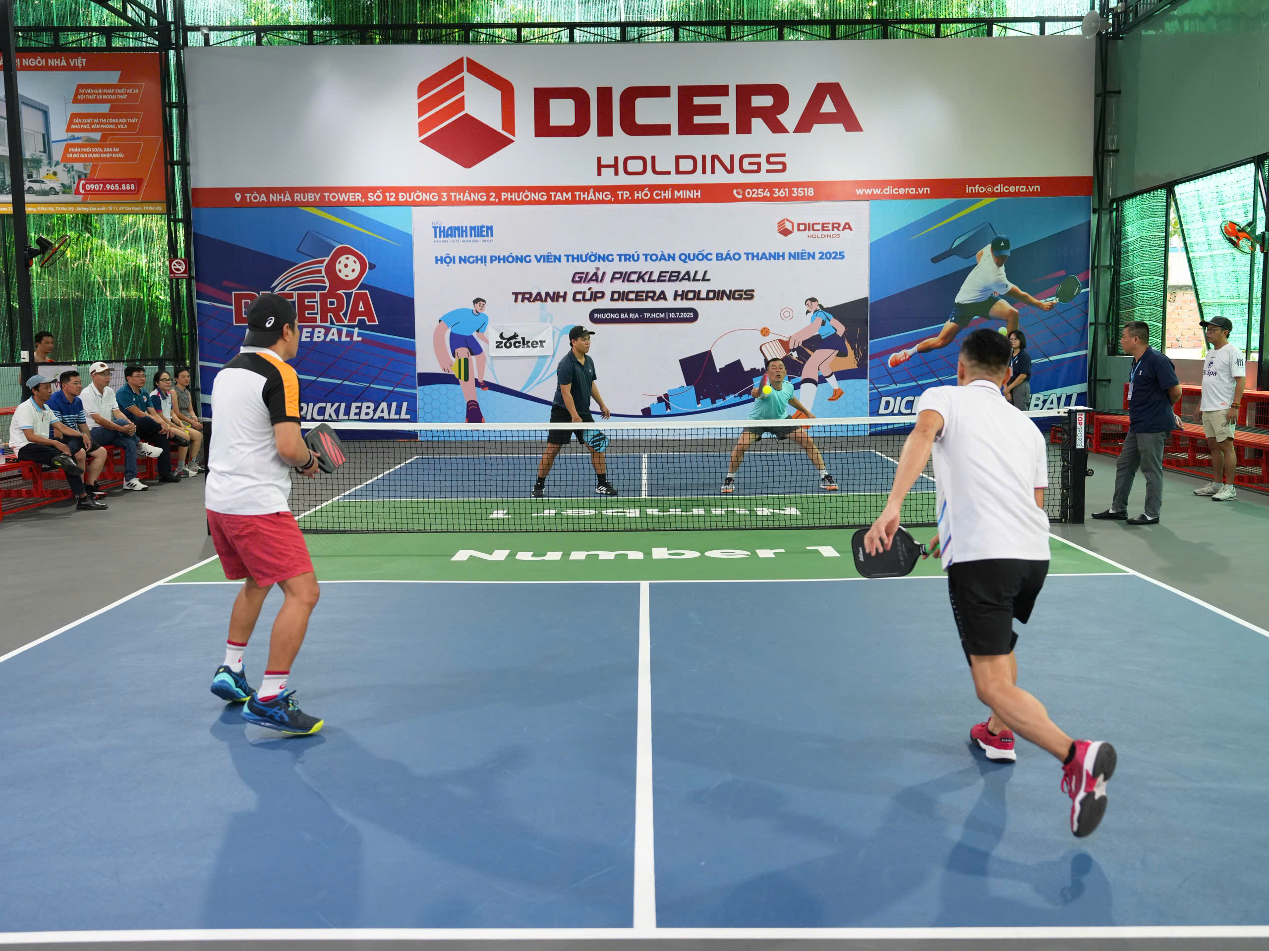 Tranh tài sôi nổi tại giải pickleball tranh cúp DICERA Tranh tài sôi nổi tại giải pickleball tranh cúp DICERA