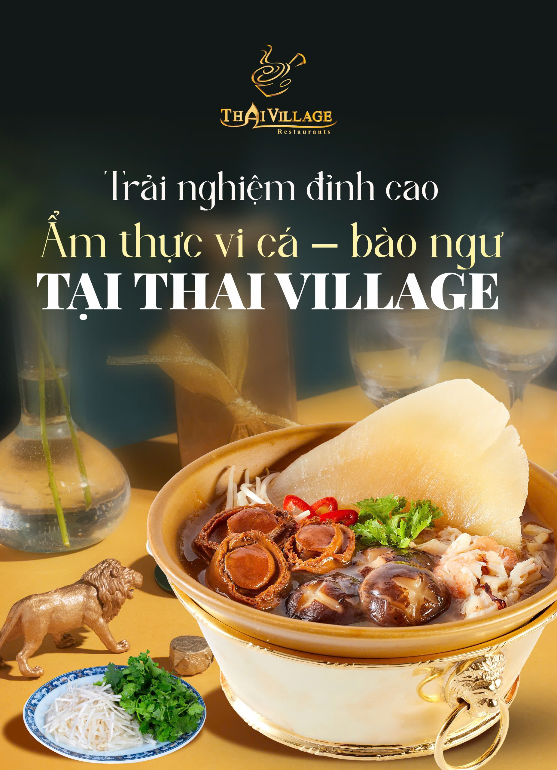 Trải nghiệm đỉnh cao ẩm thực vi cá - bào ngư tại Thai Village- Ảnh 1. Trải nghiệm đỉnh cao ẩm thực vi cá - bào ngư tại Thai Village- Ảnh 1.