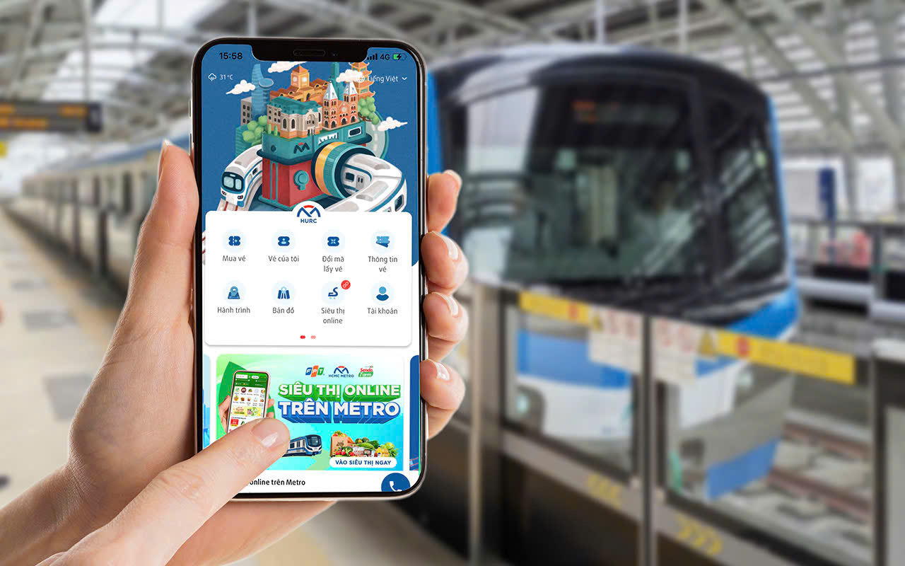 TP.HCM lần đầu có 'siêu thị online trên metro' - Ảnh 2.