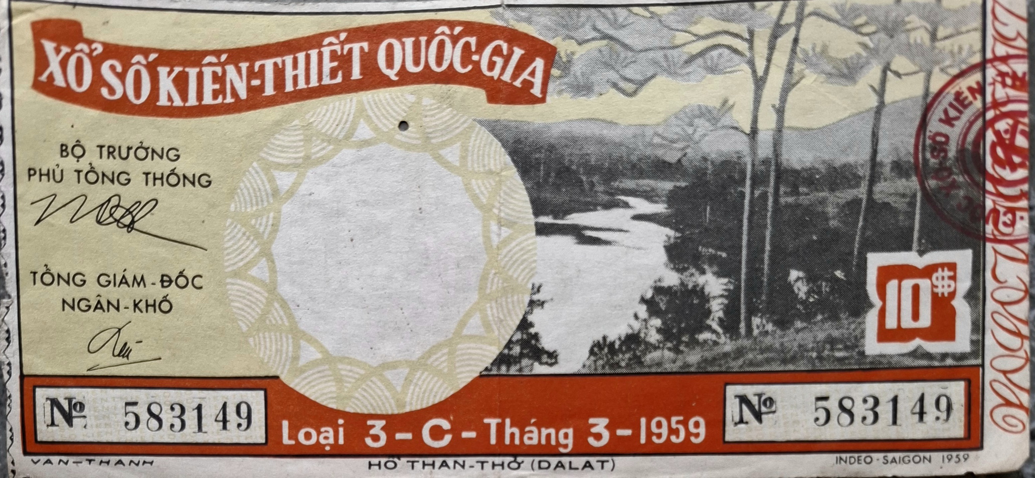 Độc lạ những tờ vé số kiến thiết xưa  - Ảnh 6.