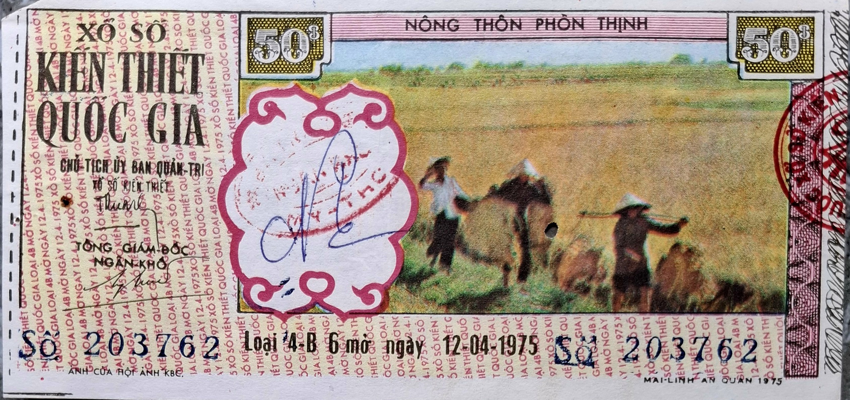 Độc lạ những tờ vé số kiến thiết xưa  - Ảnh 11.