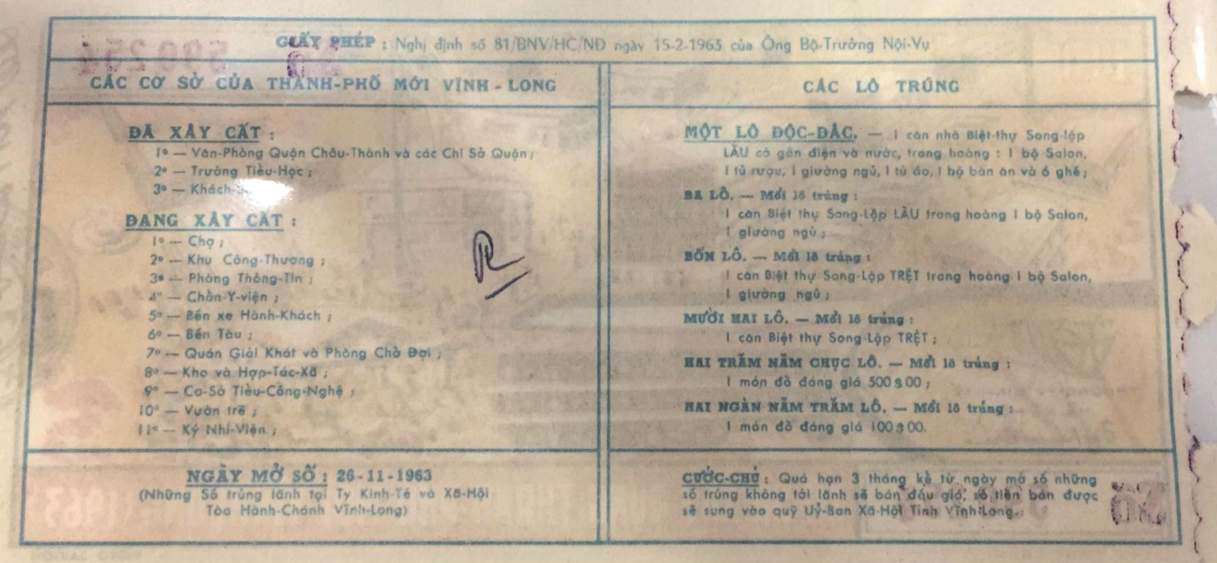 Độc lạ những tờ vé số kiến thiết xưa  - Ảnh 23.