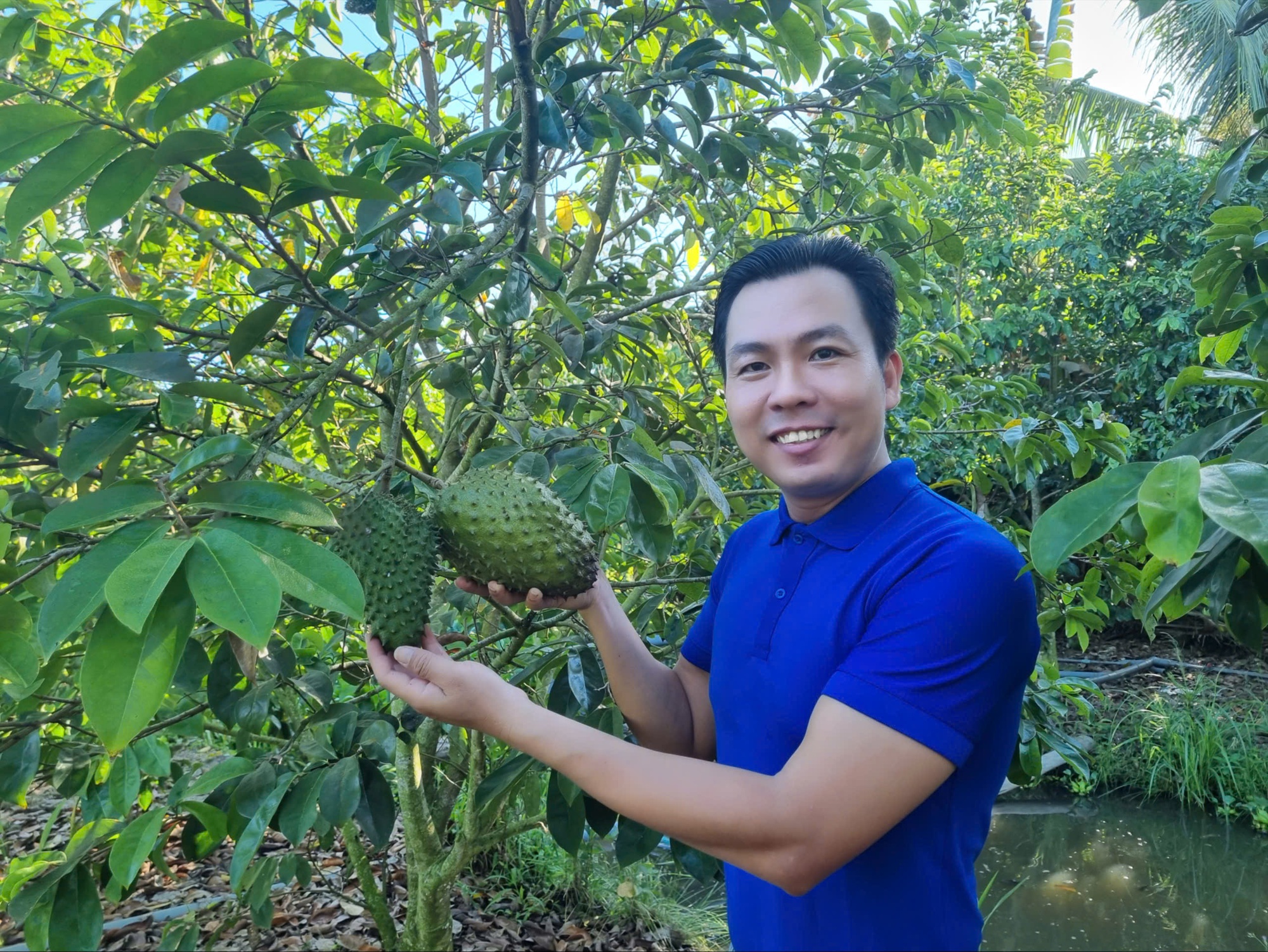 Chàng trai vùng quê thu lãi hơn 30 triệu đồng/tháng nhờ trà mãng cầu