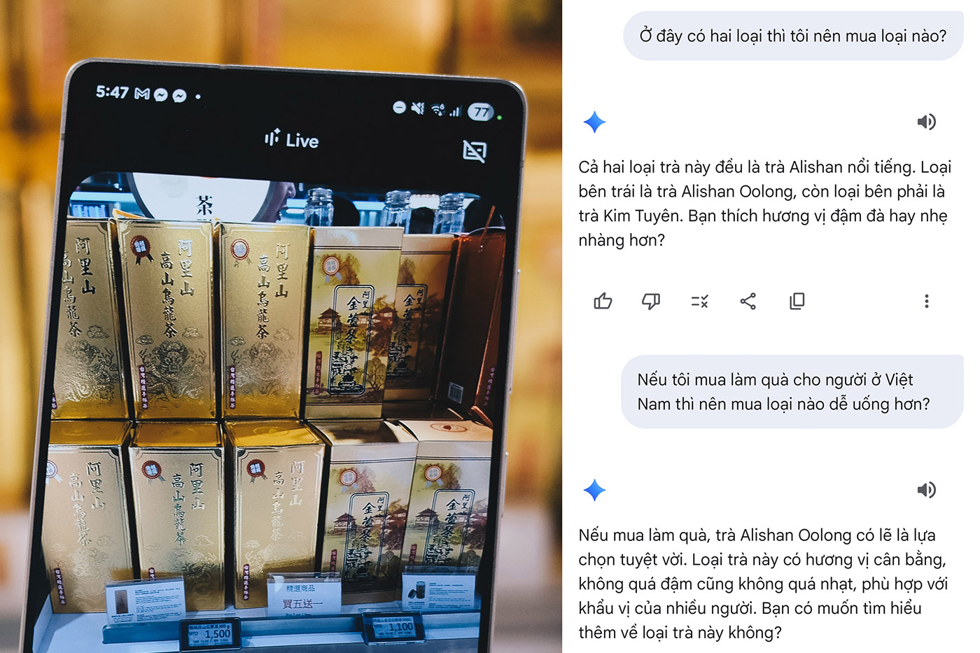Không biết tiếng, ngại hỏi, vẫn mua sắm tự tin nhờ Gemini Live trên Galaxy S25 Ultra- Ảnh 2.