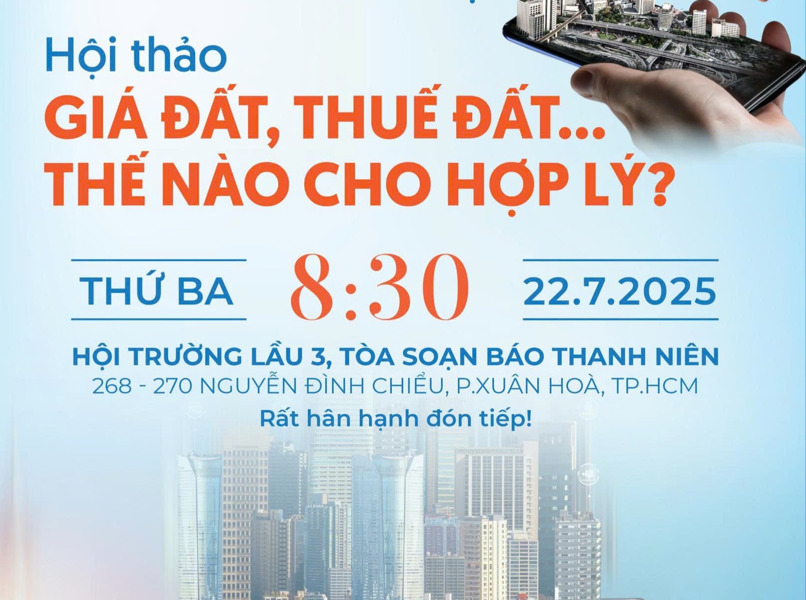 Báo Thanh Niên tổ chức hội thảo 'Giá đất, thuế đất… thế nào cho hợp lý?' - Ảnh 1.