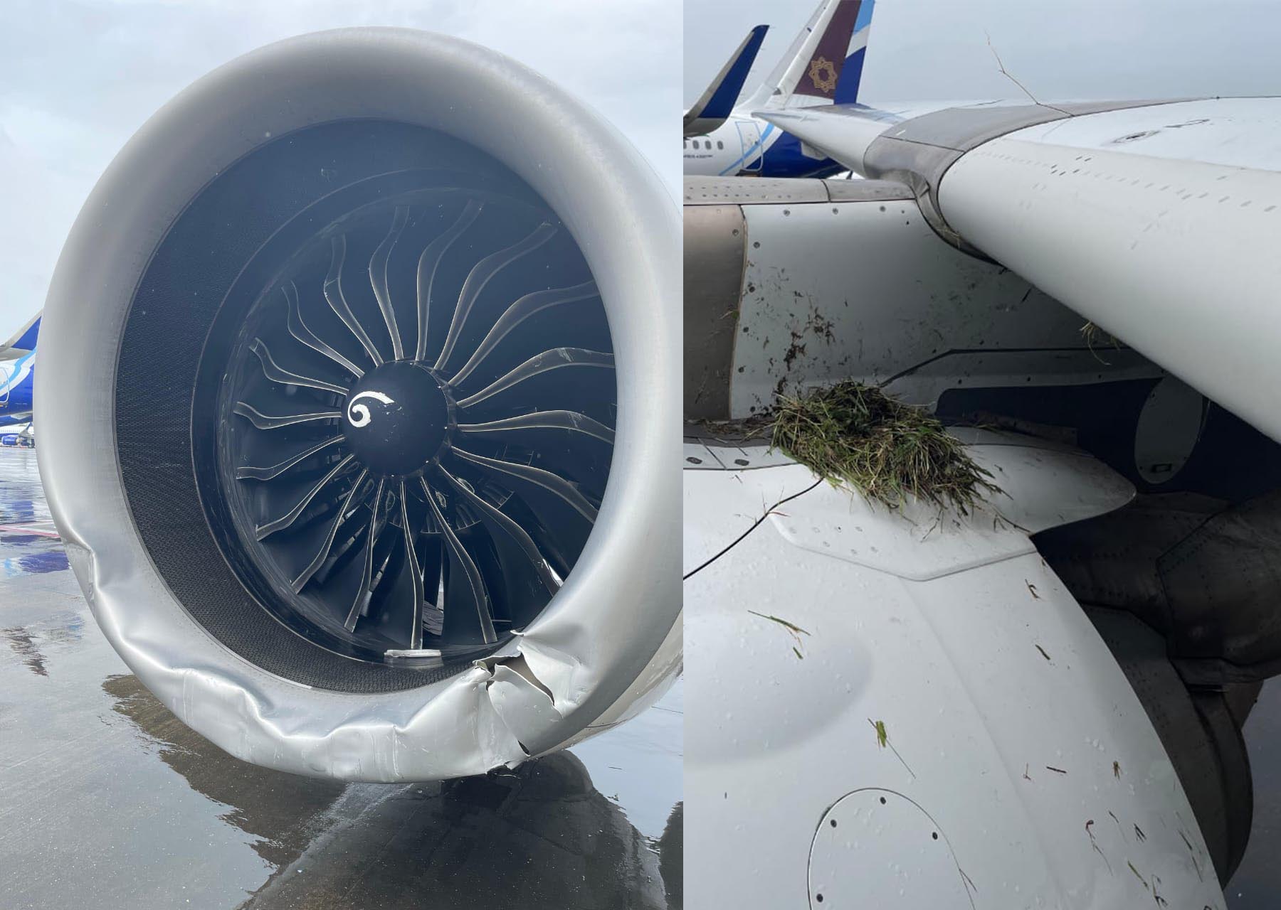 Máy bay Air India trượt khỏi đường băng do mưa lớn - Ảnh 1.